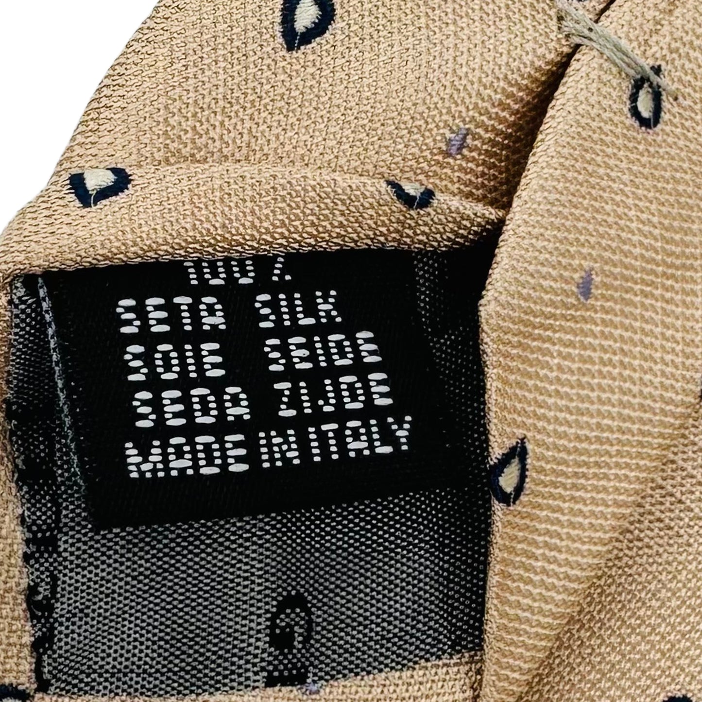 Giorgio Redaelli Beige 'Mini-Paisley' Tie (Size Regular)