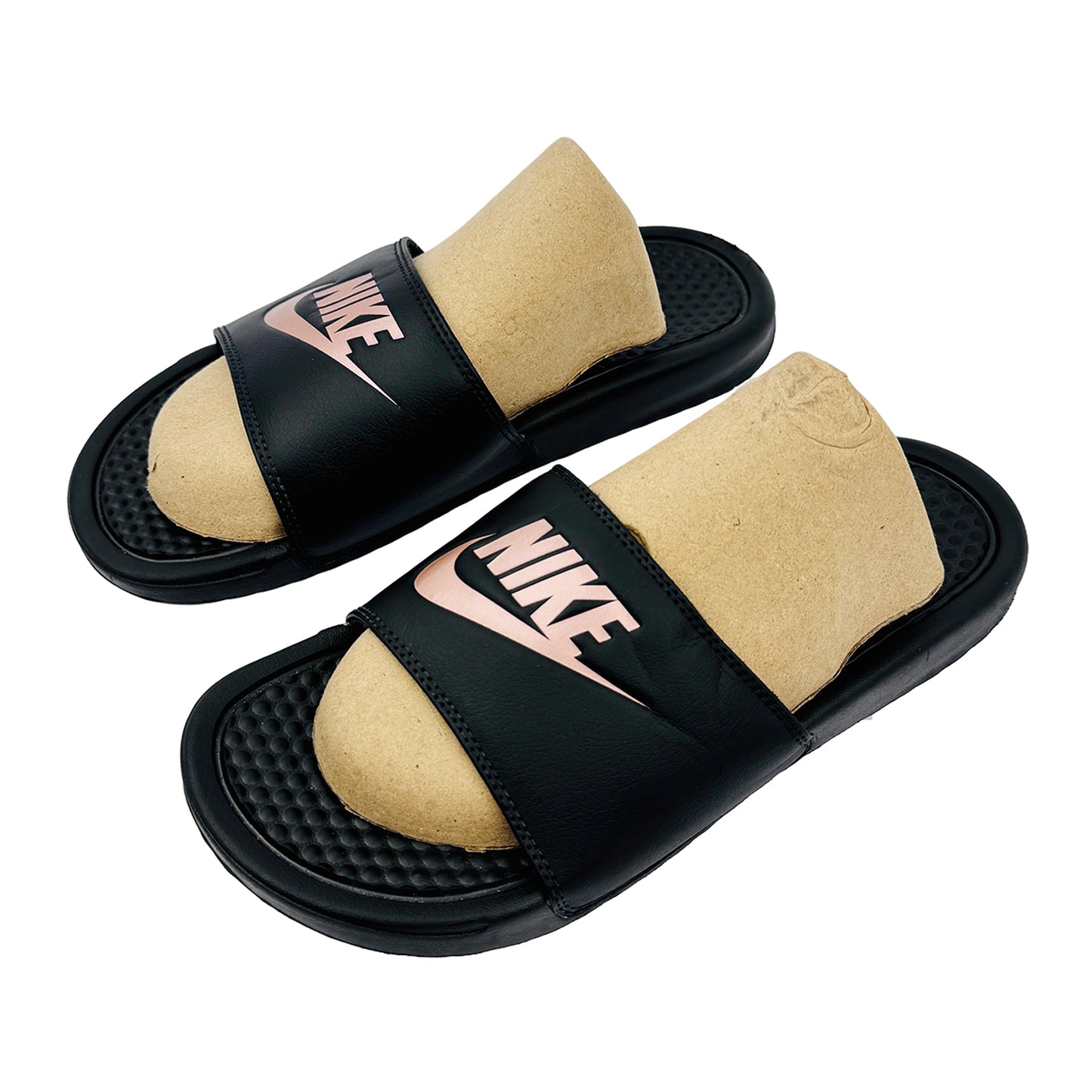 Left Side image of Nike Black Benassi JDI Slides (Size 40.5/41) - 343881-007