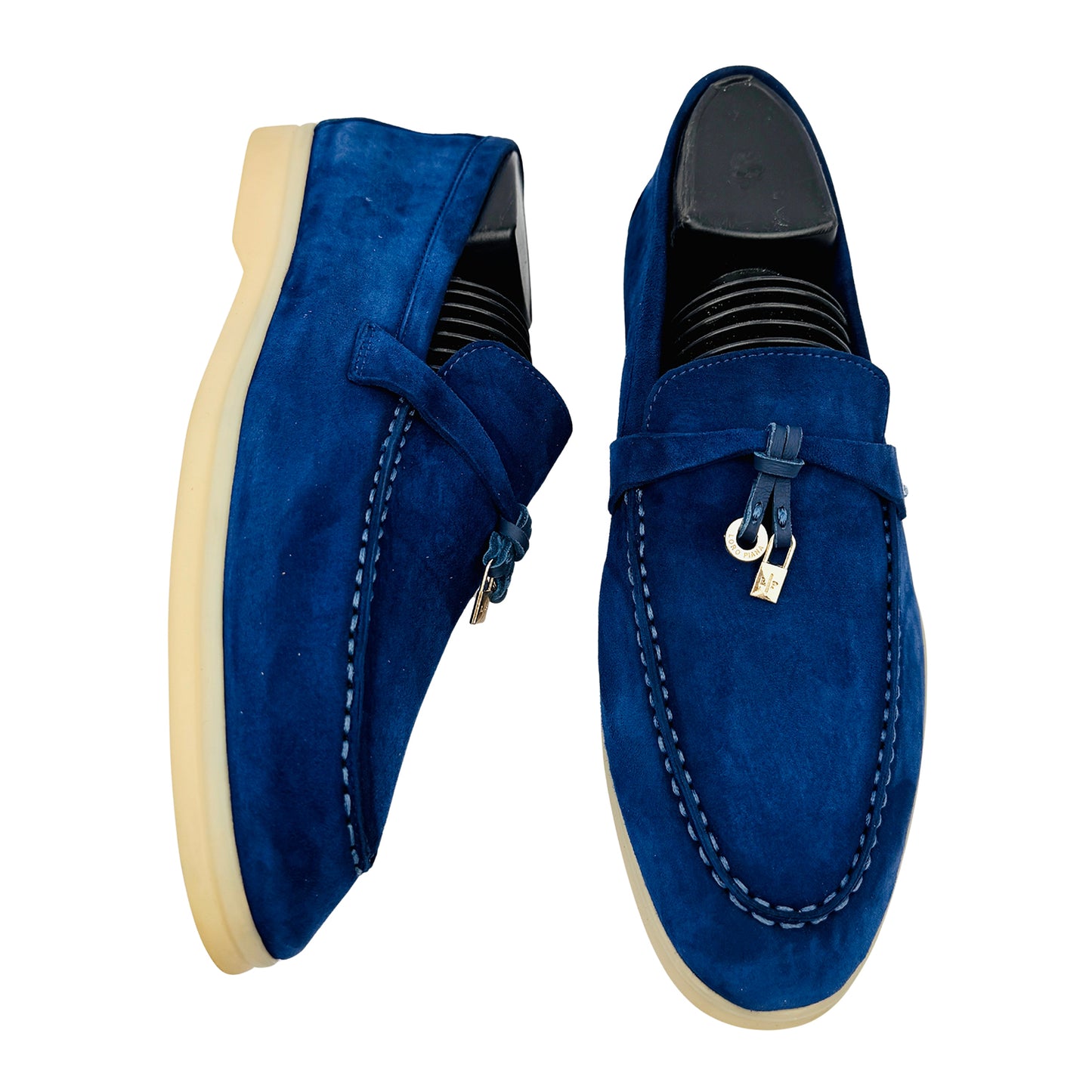 Loro Piana Summer Walk Blue Loafers (Size 41/41.5) - J 56915