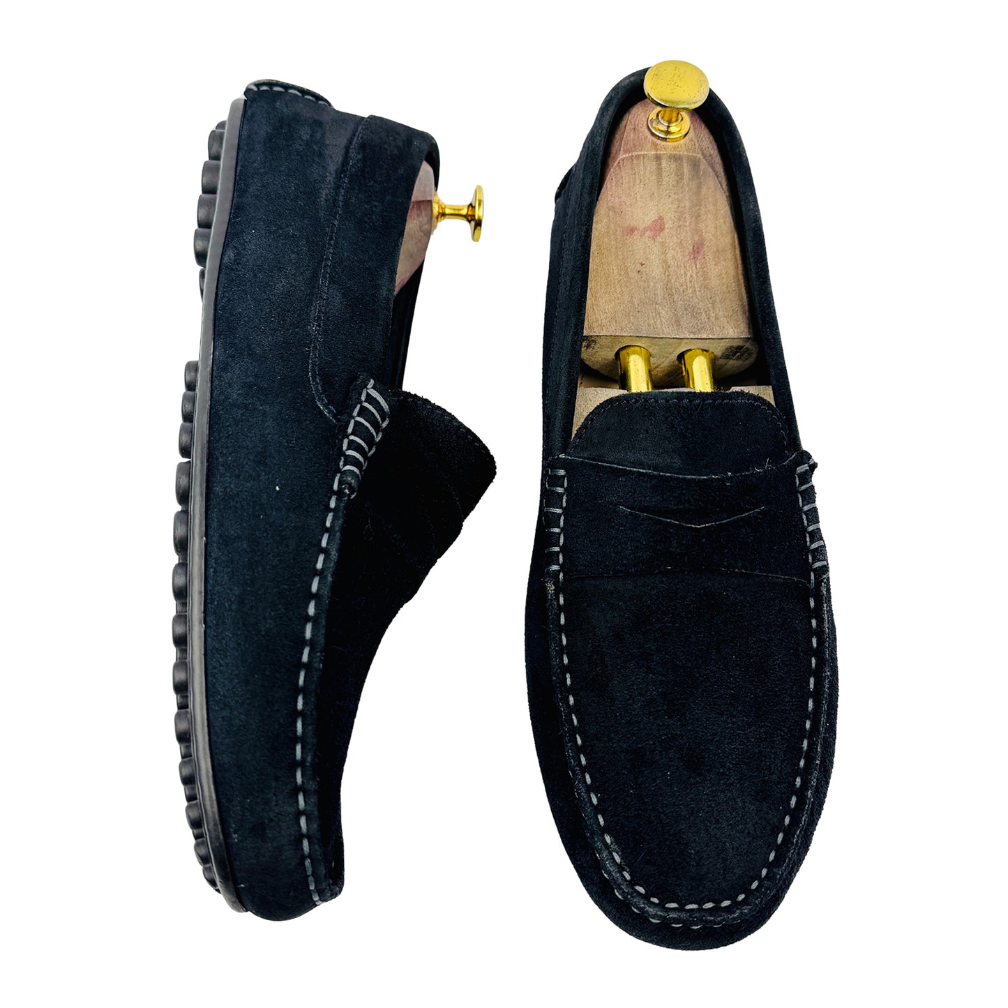 Tommy Hilfiger Black Suede Loafers (Size 43/43.5)