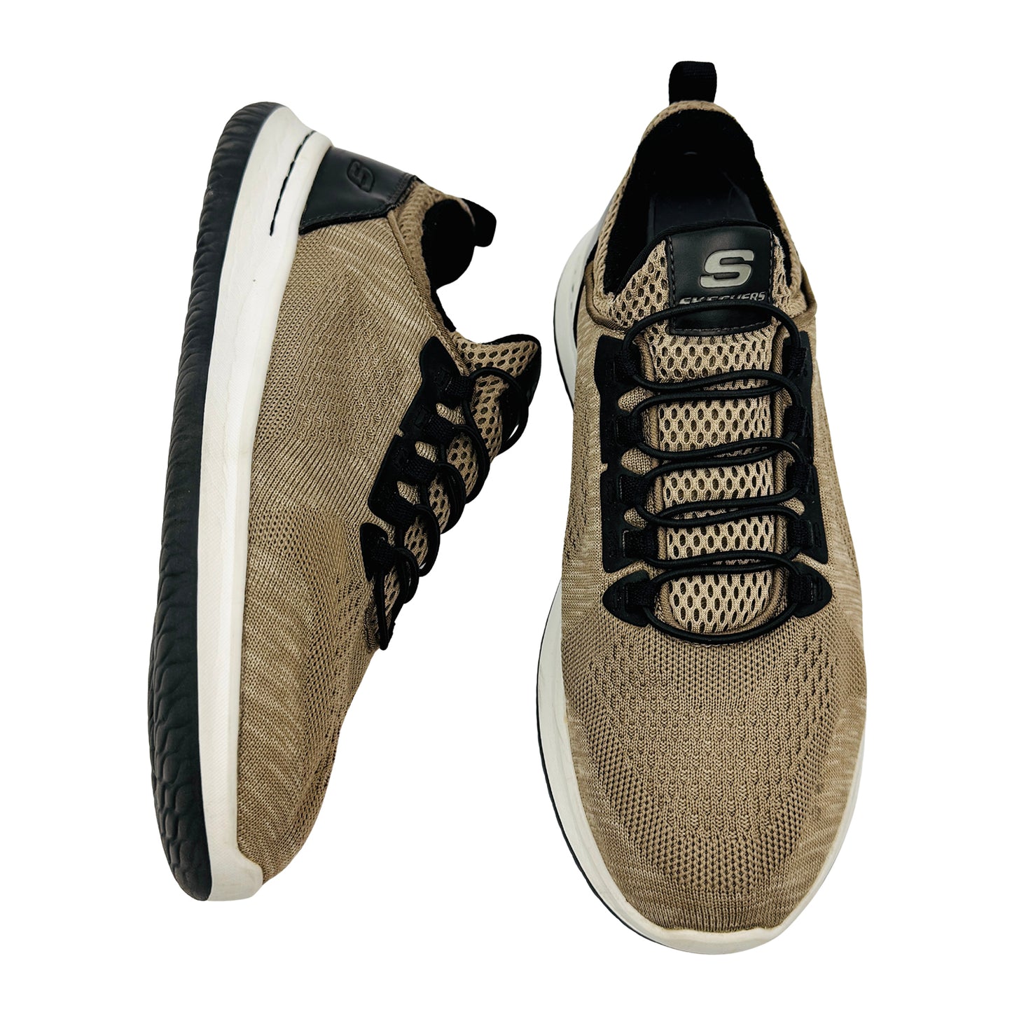 Skechers Delson Brewton Shoes (Size 42.5) - 65509 TAN