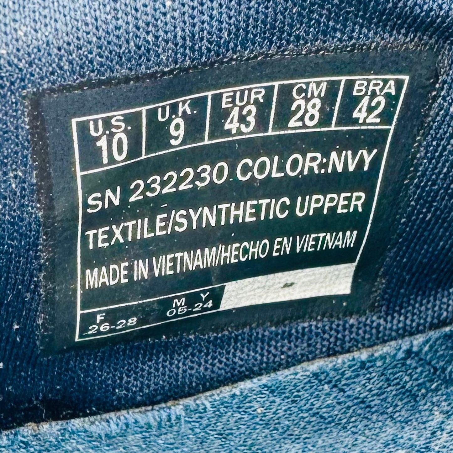 Skechers Flex Advantage 4.0 Shoes (Size 43) - 232230 NVY