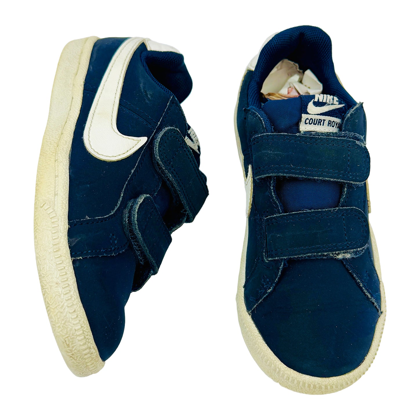 One Front One Cross image of Nike Kid's Court Royale Blue Shoes (Size 27.5) - 833536-400
