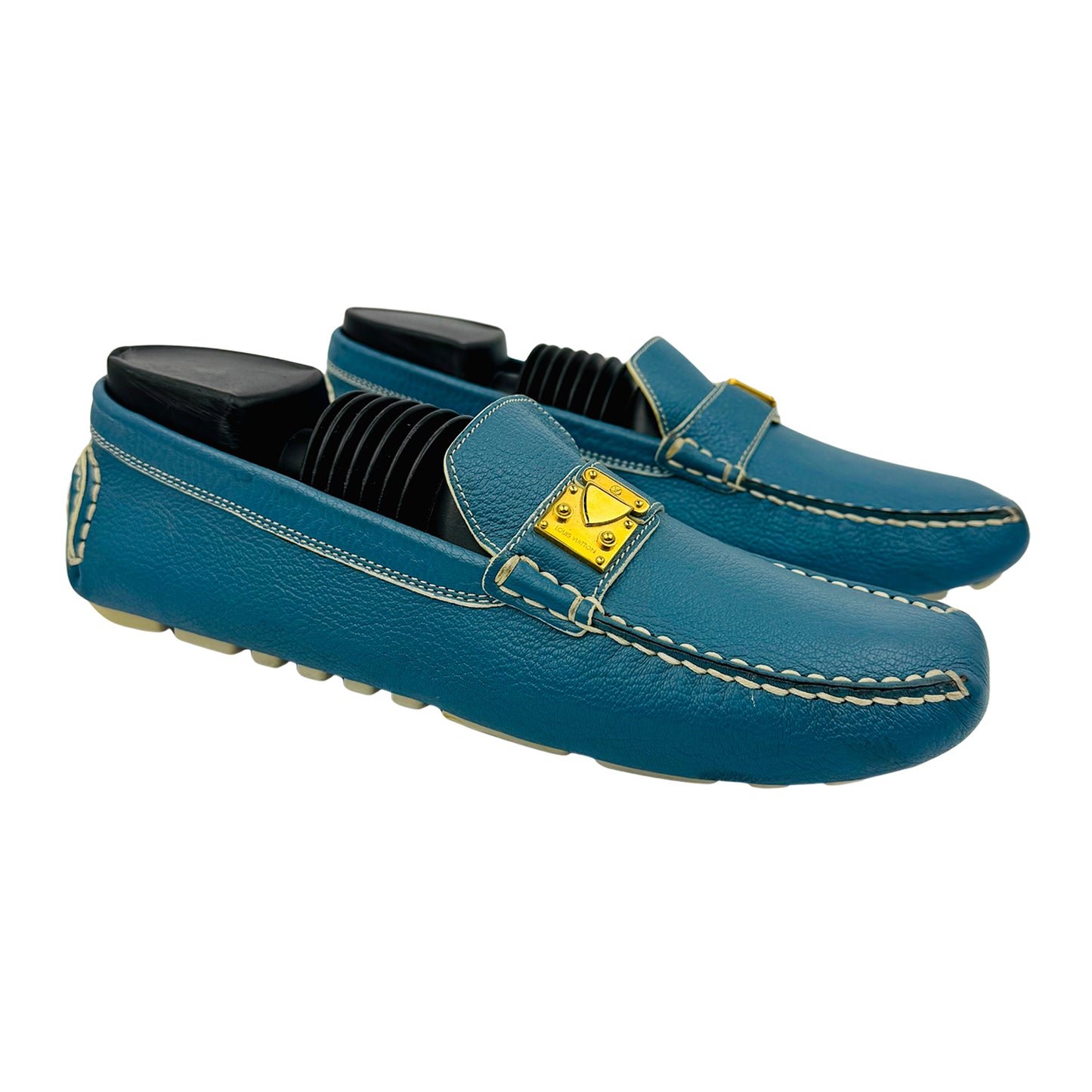 Louis Vuitton S-Lock Driving Blue Loafer (Size 39.5/40)