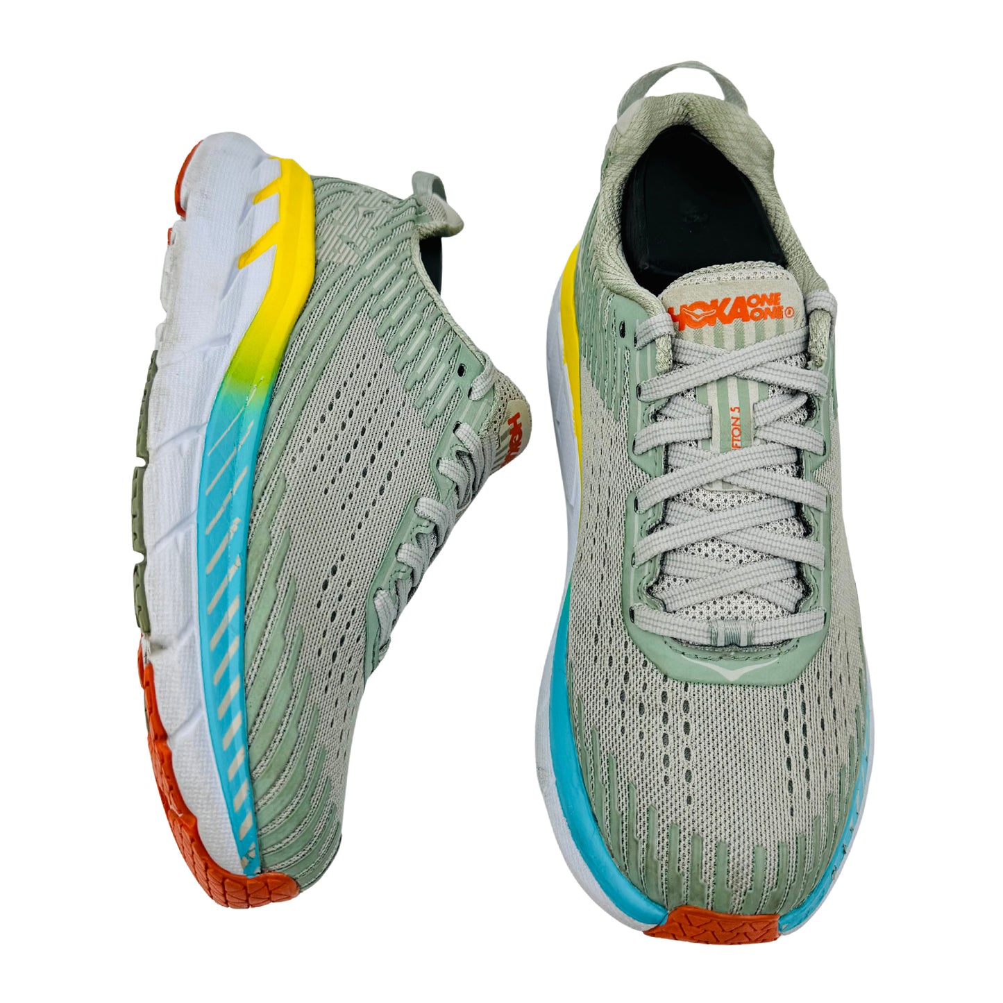 Hoka Clifton 5 Light Grey Shoes (Size 38) - 1093756