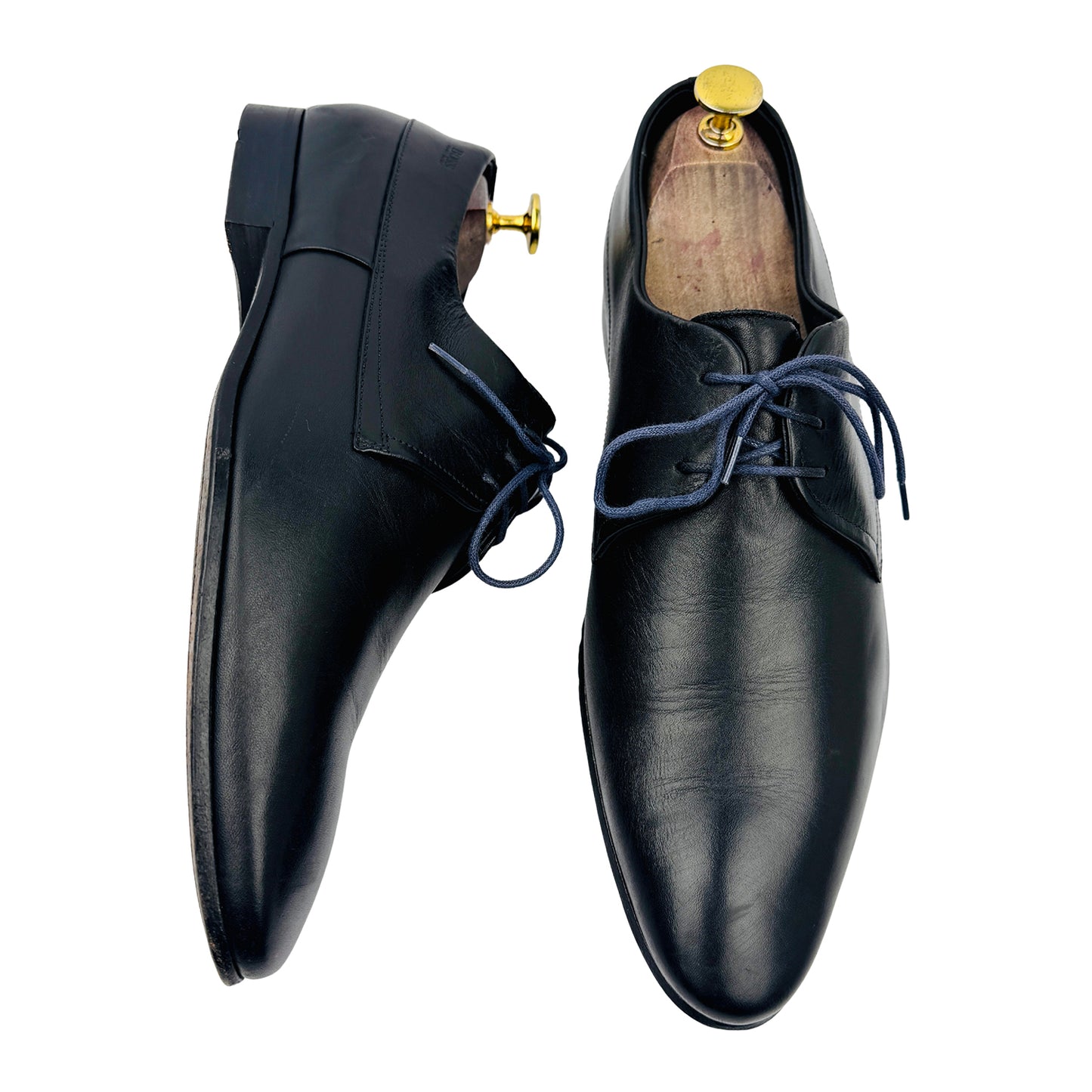 Hugo Boss Men's Black Leather Oxfords (Size 41.5/42)