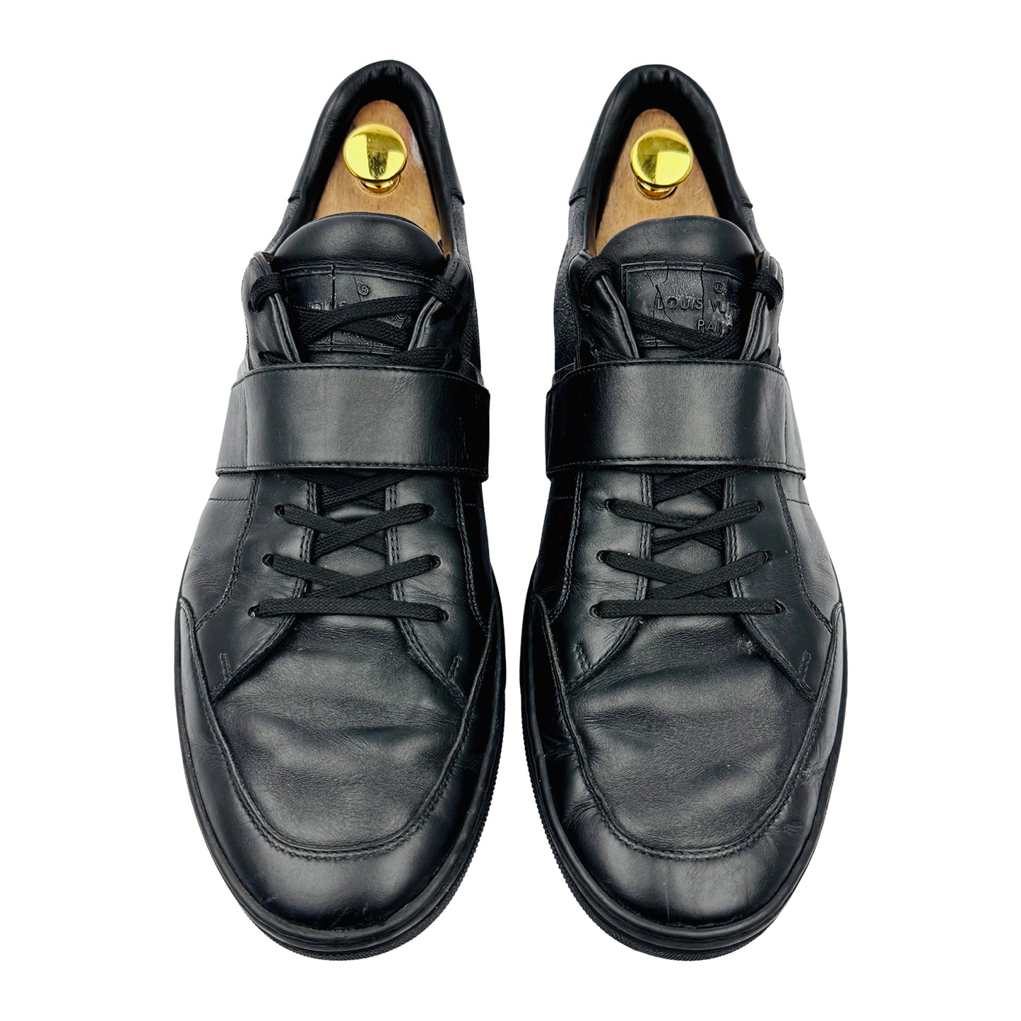 Louis Vuitton Men's Damier Graphite Strap Sneakers (Size 43.5/44)