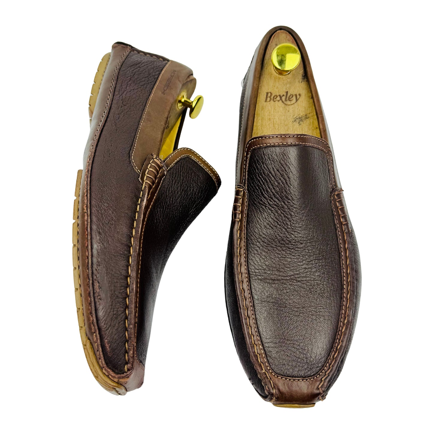 Moreschi Men's Dark Brown Leather Loafer (Size 42.5)