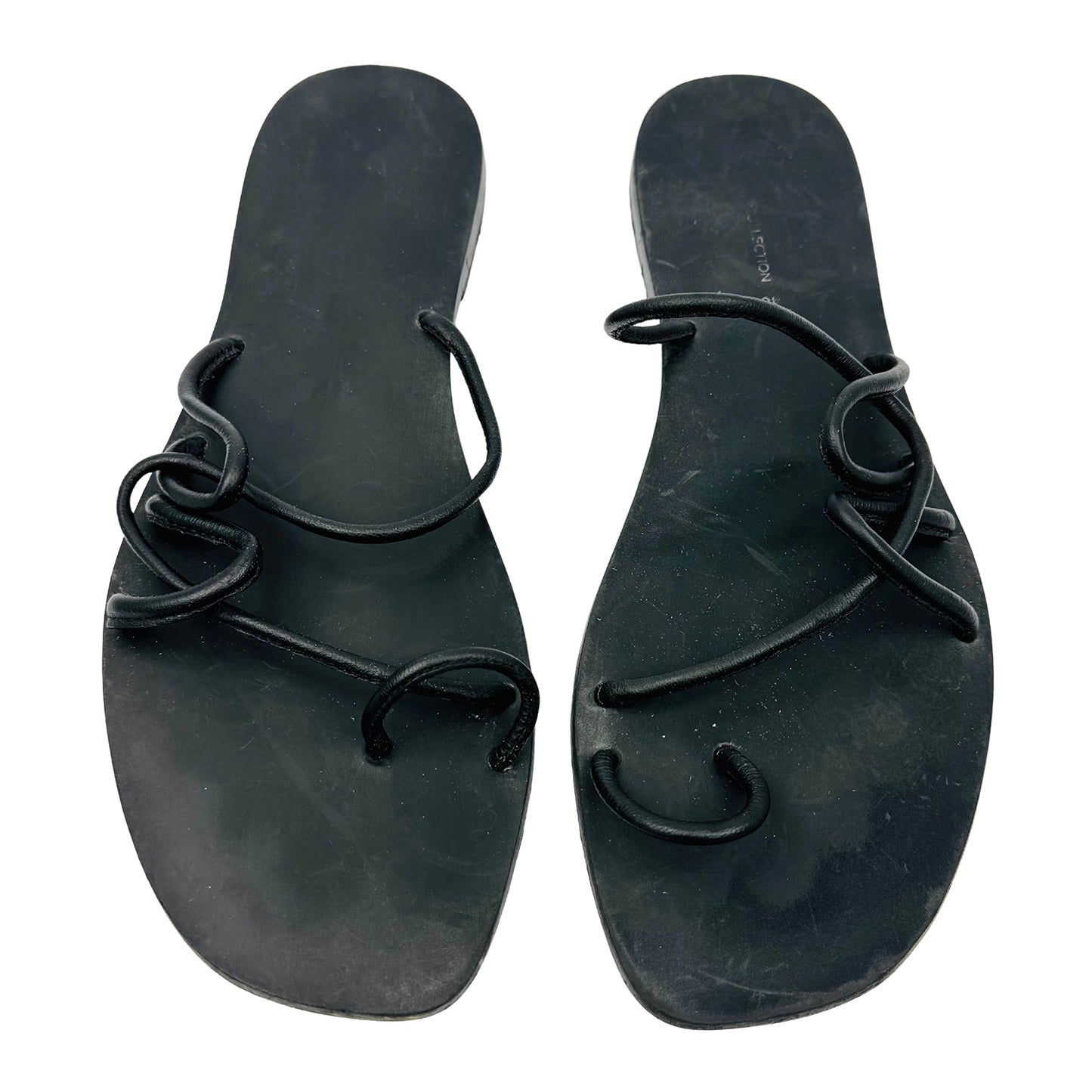 Pull & Bear Women's Black Sandal Slides (Size 40)