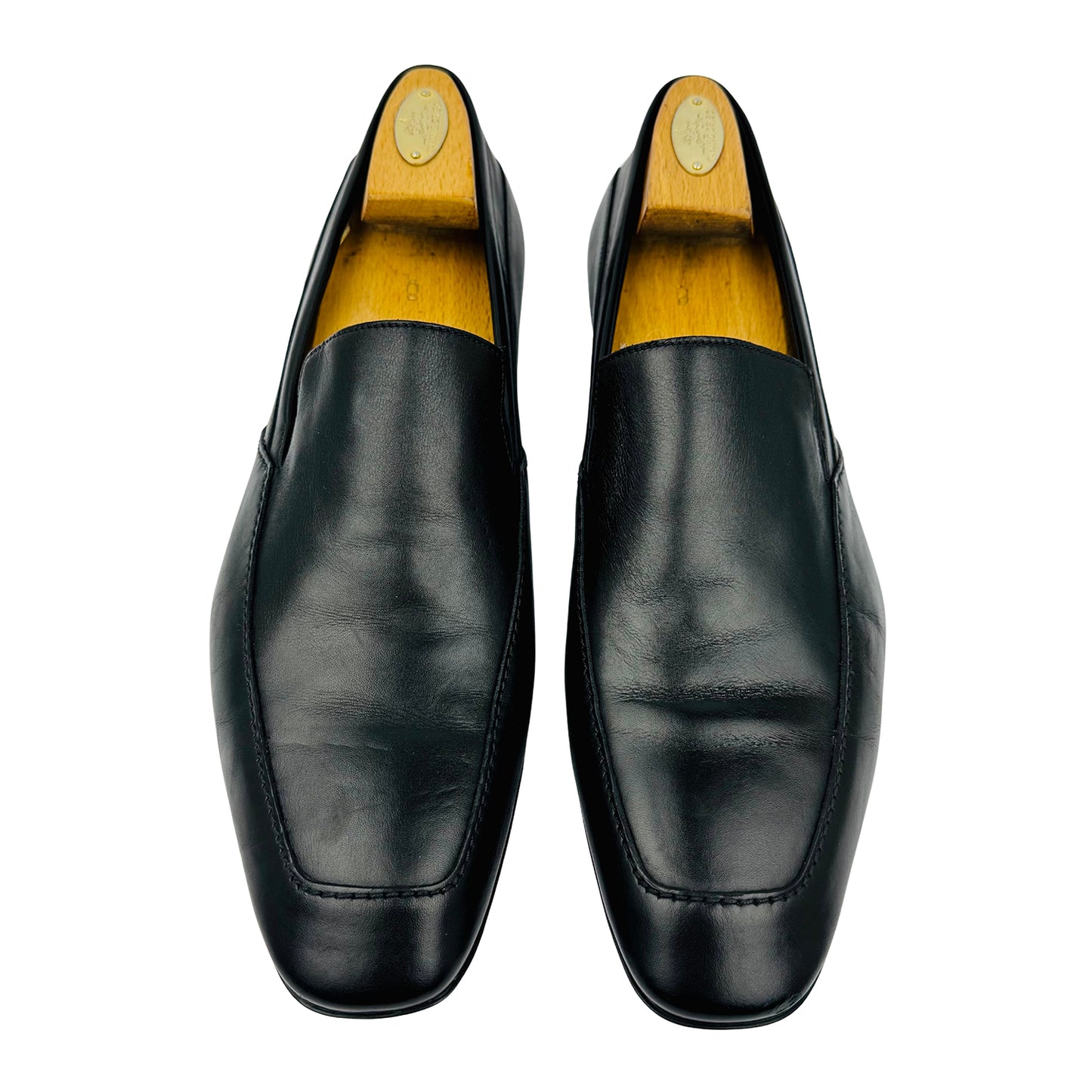 Boss Men's Black Leather Apron Toe Loafer (Size 43/43.5)