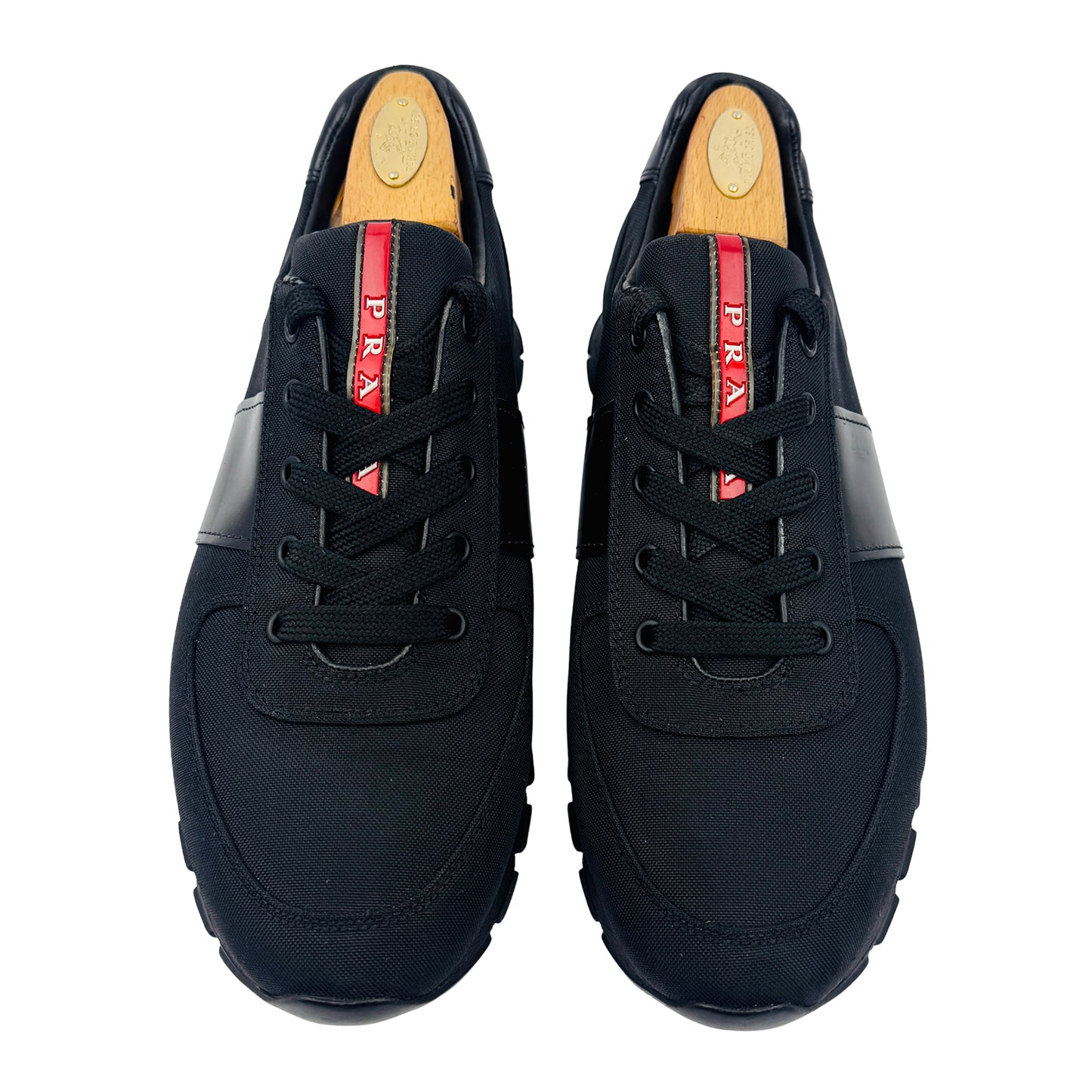Prada Match Race Leather-Trimmed Nylon Sneakers (Size 42/42.5)