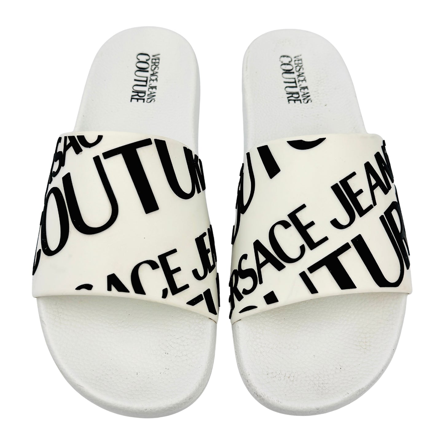 Versace Logo Slides (Size 43/43.5) - E73YA3SQ1‑E71352_E003