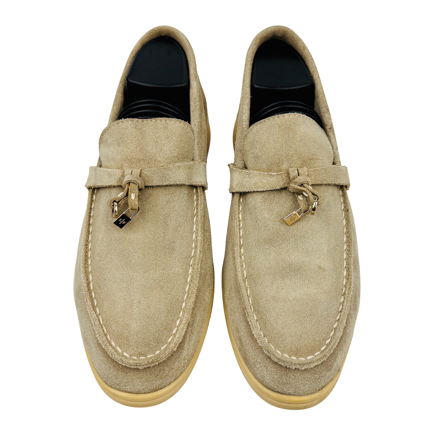 Loro Piana Summer Walk Beige Loafers (Size 41/41.5) - K 53076