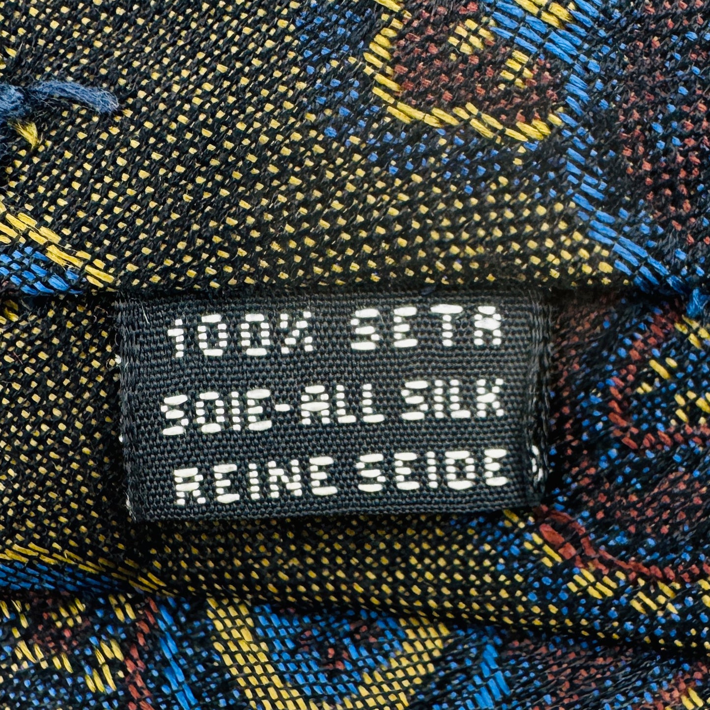 Yves Saint Laurent Olive Brown 'Paisley Pattern' Tie (Size Regular)