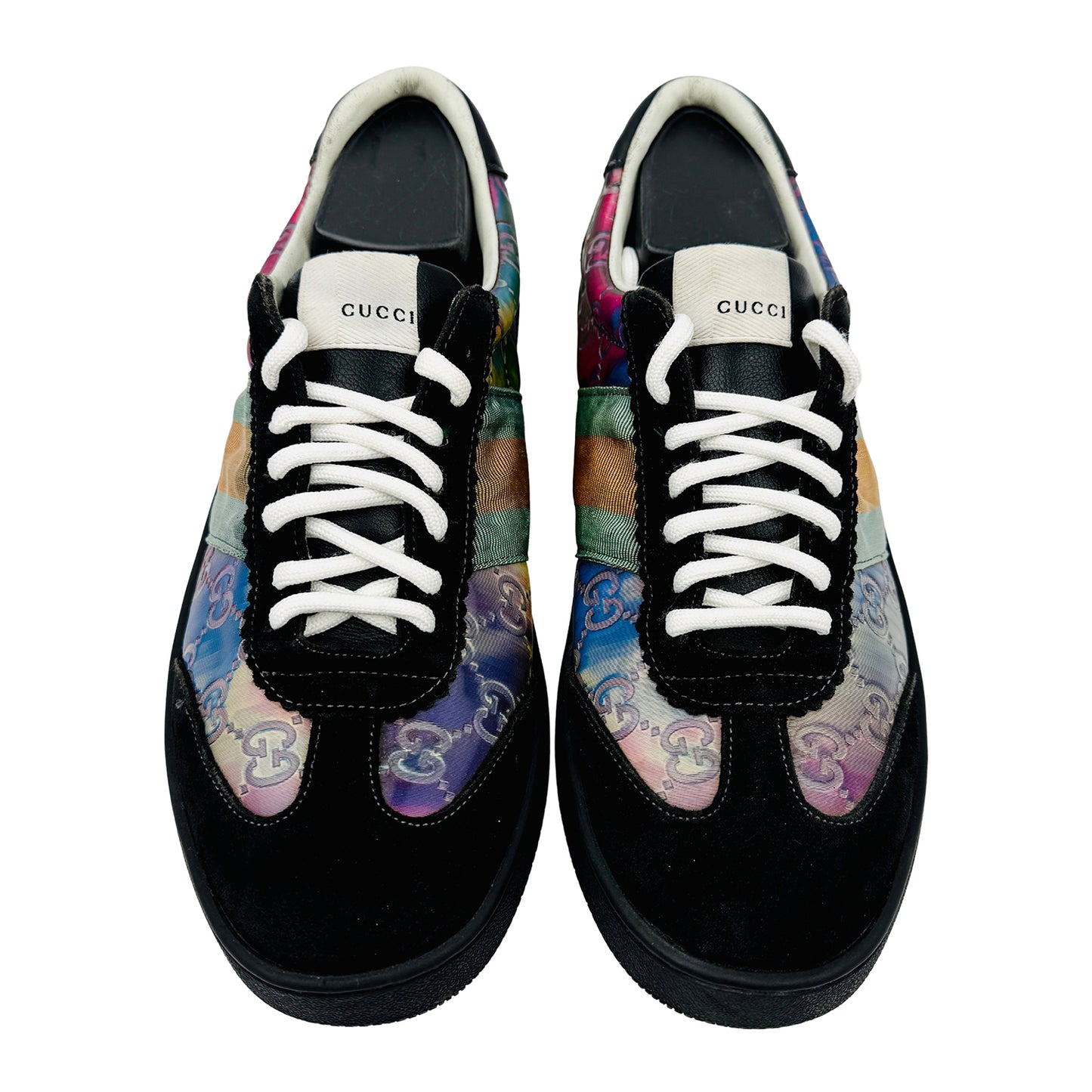 Gucci Men's Black Multicolor Sneakers (Size 40.5/41)