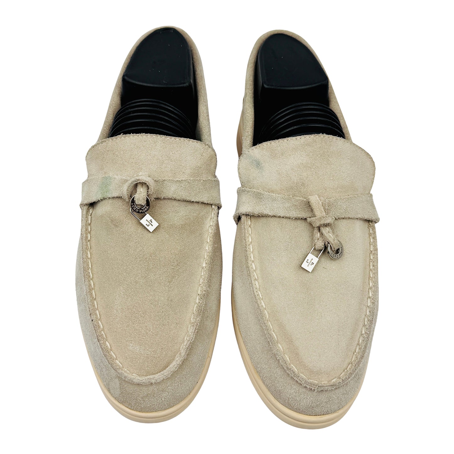 Loro Piana Summer Walk Light Beige Loafers (Size 38/38.5)