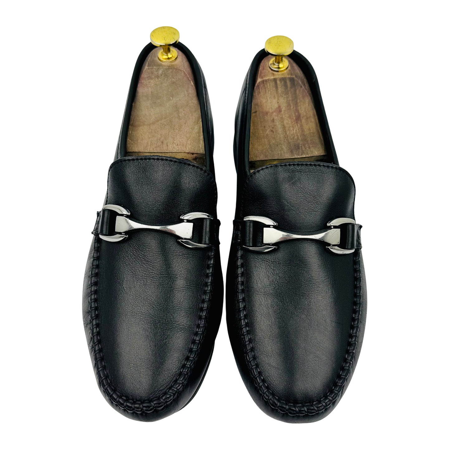 Salvatore Ferragamo Gancini Horsebit Black Loafer (Size 42)