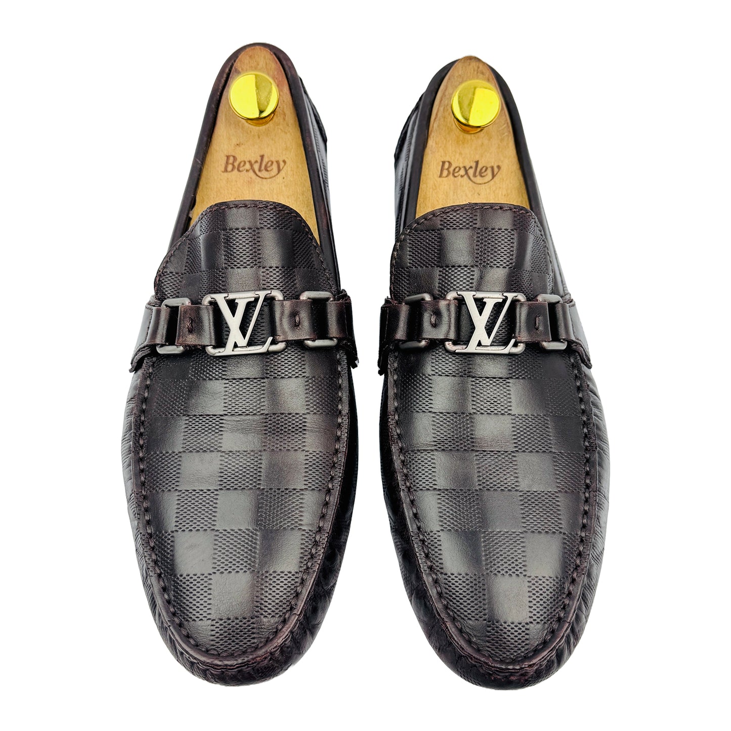 Front image of Louis Vuitton Hockenheim Brown Moccasins (Size 42.5)