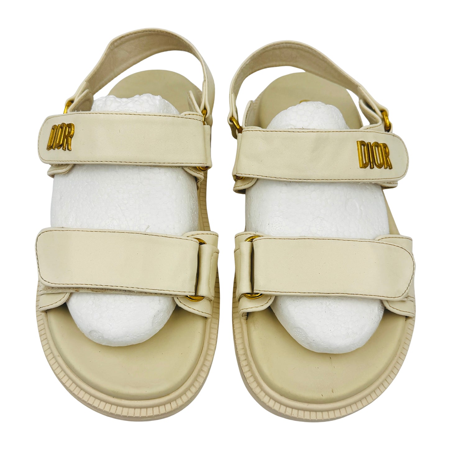 Dior Women's Dioract Beige Sandals (Size 39/40)