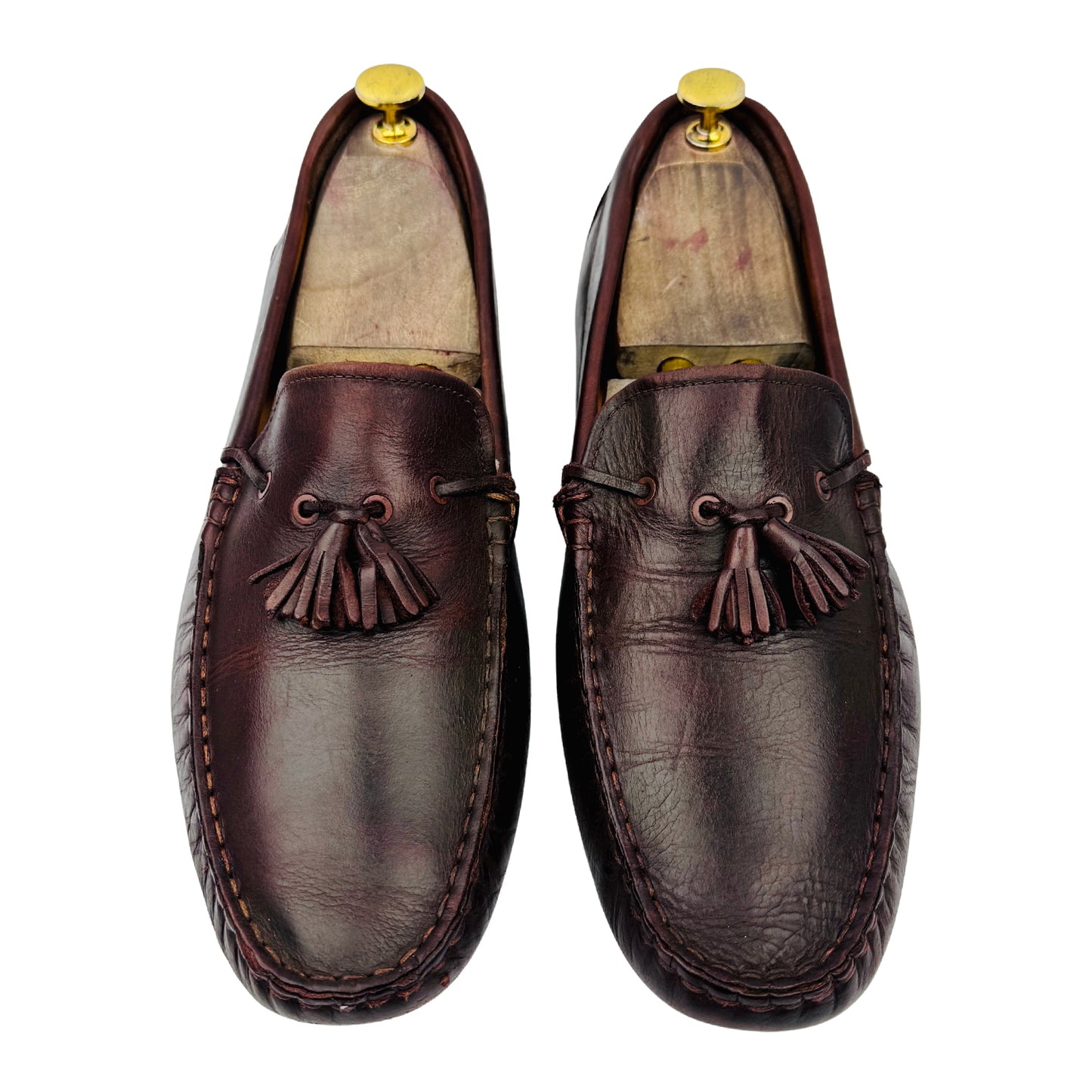 Lacoste Burgundy Tassel Loafers (Size 44.5) - 7-40CMA003577T