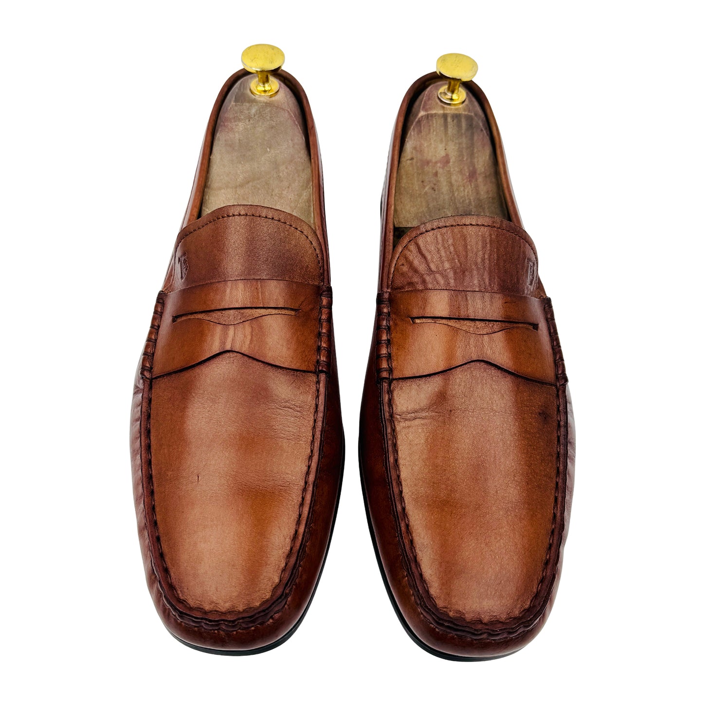 Tod's Men's Gommino Brown Leather Loafers (Size 43/43.5)