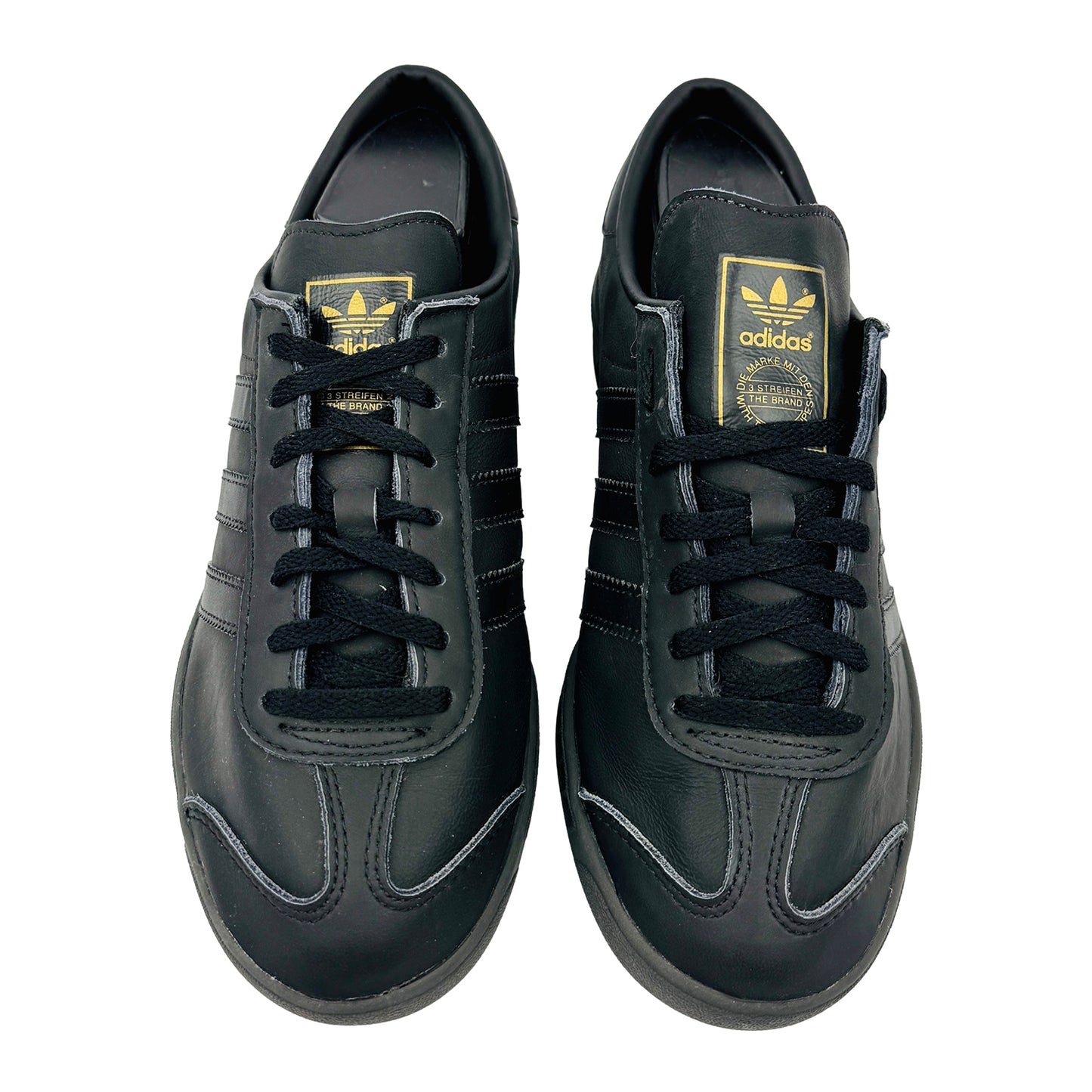 Adidas Men's Hamburg 'Core Black' Sneakers (Size 40.5) - FX5668