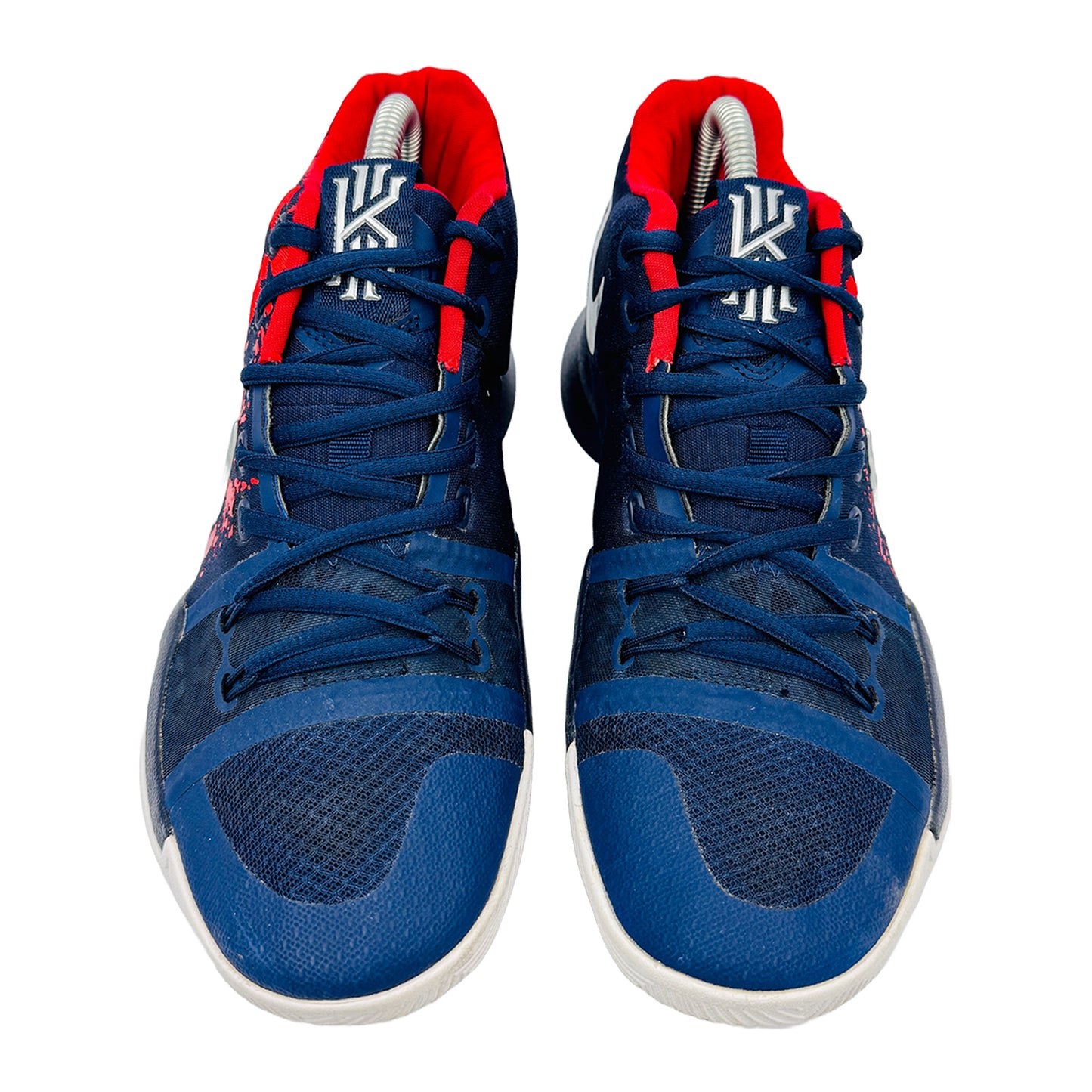 Front image of Nike Kyrie 3 Samurai Blue Sneakers (Size 39) - 852396-900