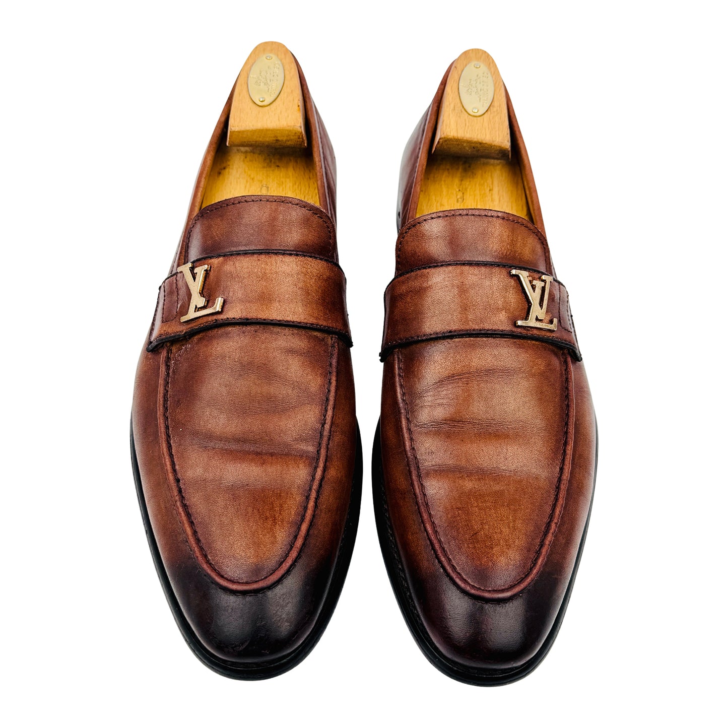 Louis Vuitton Major Brown Leather Loafers (Size 43)