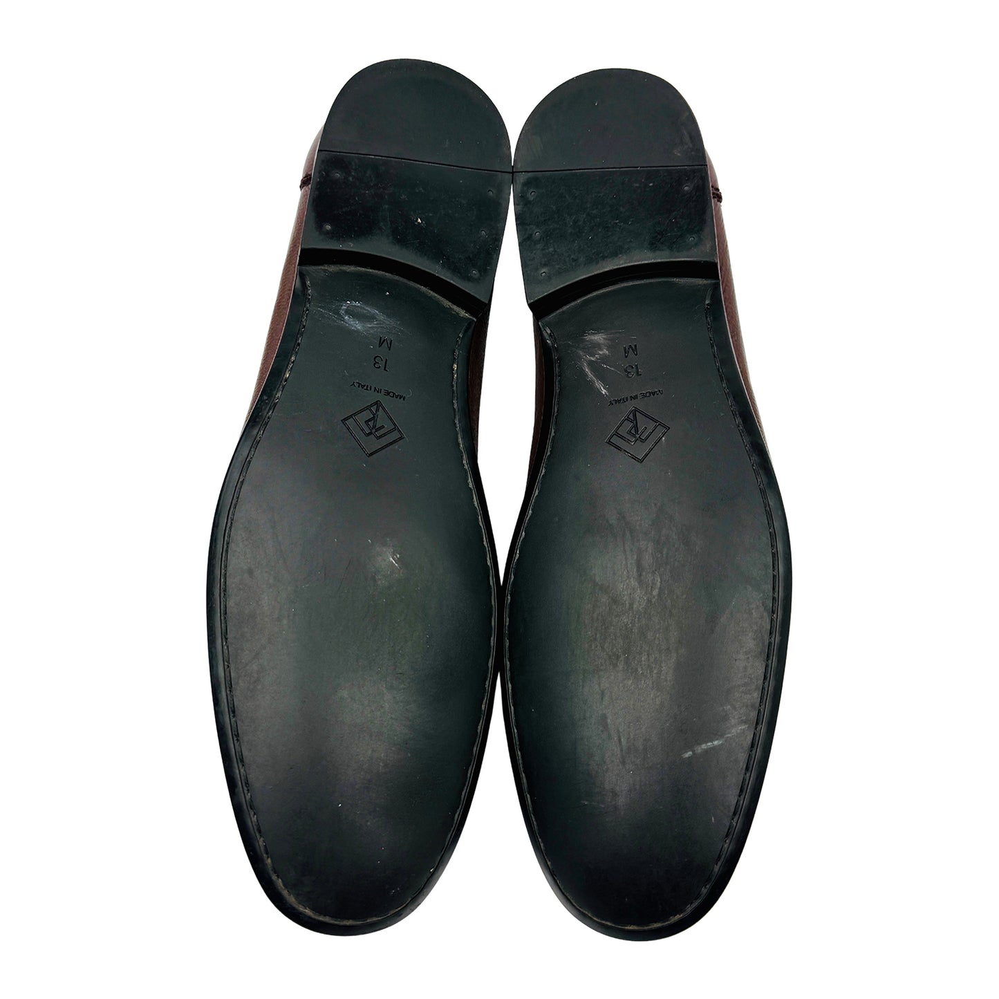 Monte Rosso Chocolate Leather Horsebit Loafers (Size 46.5/47)