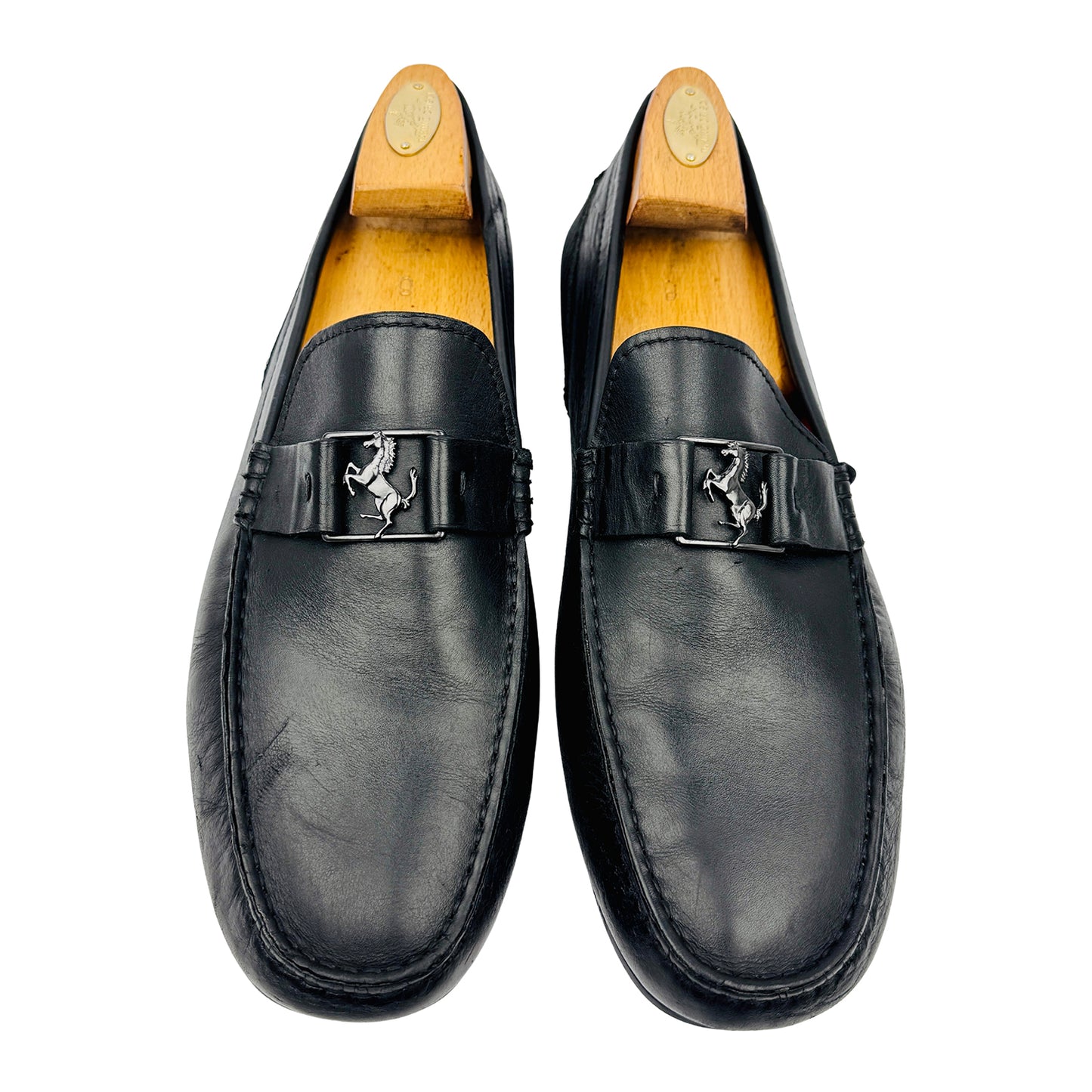 Tod's Ferrari City Gommino Black Loafers (Size 43)