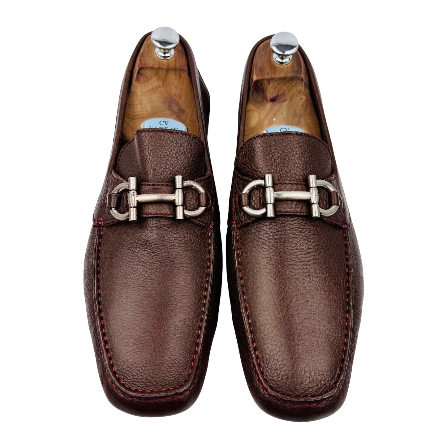 Salvatore Ferragamo Gancini Bit Brown Loafers (Size 44.5/45)
