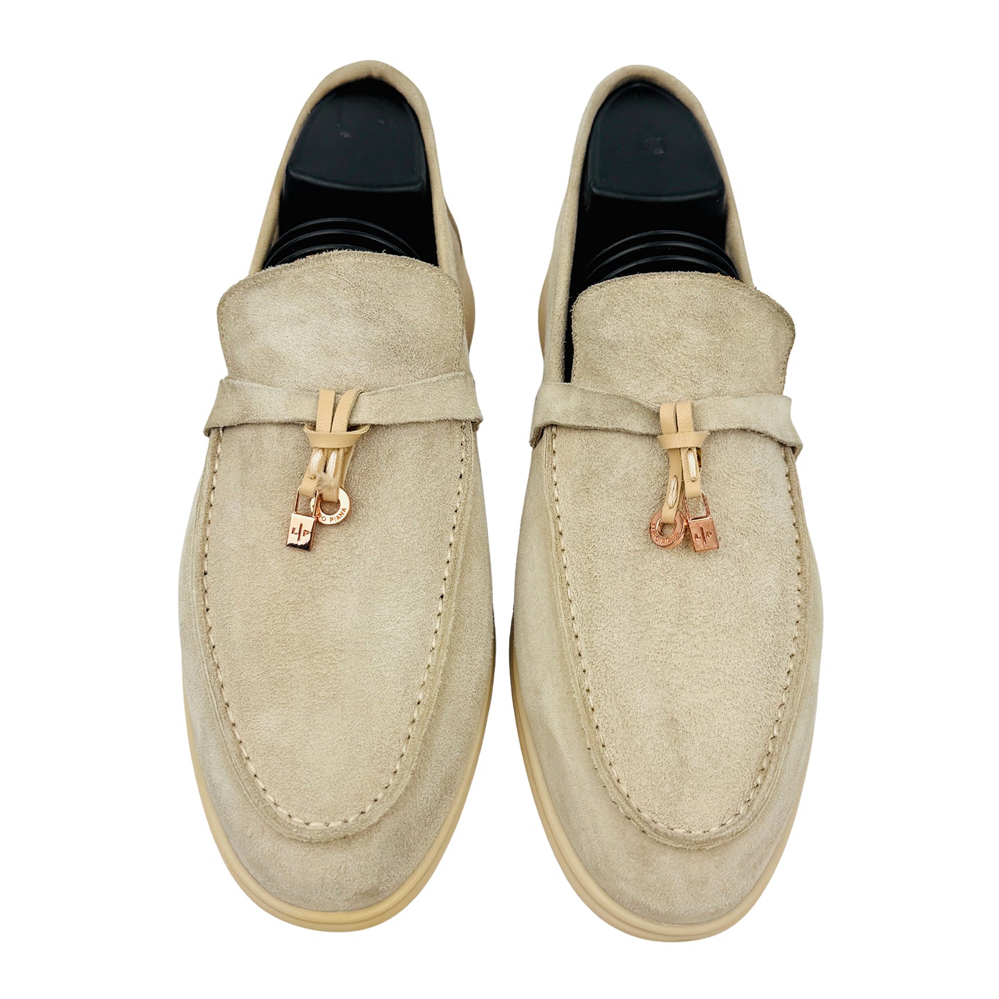 Loro Piana Summer Walk Beige Loafers (Size 41/41.5) - H 18068