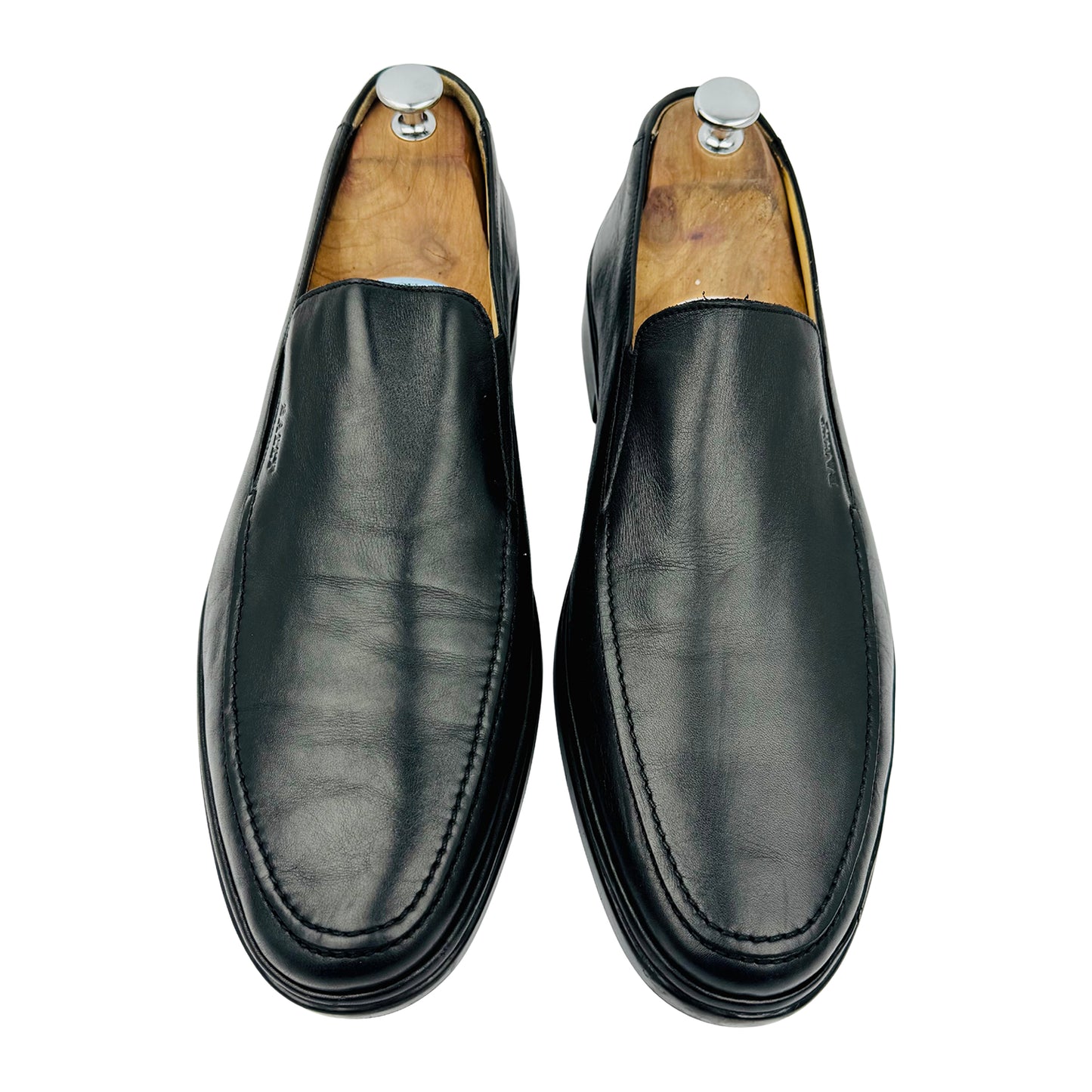 Bally Men's Black Calf Leather Slipon Loafer (Size 45)