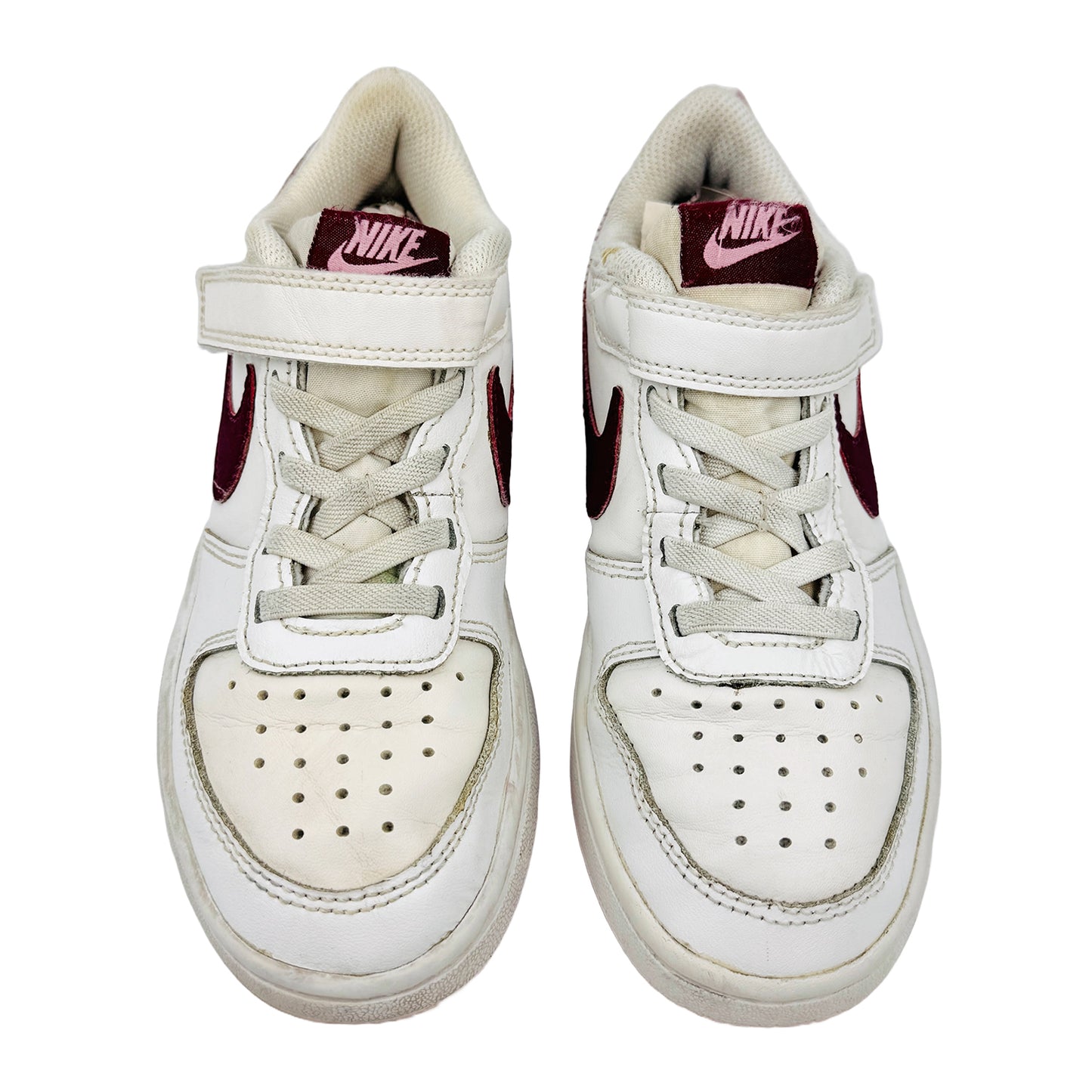 Front image of Nike Court Borough Low 2 Shoes (Size 31.5) - BQ5451-120