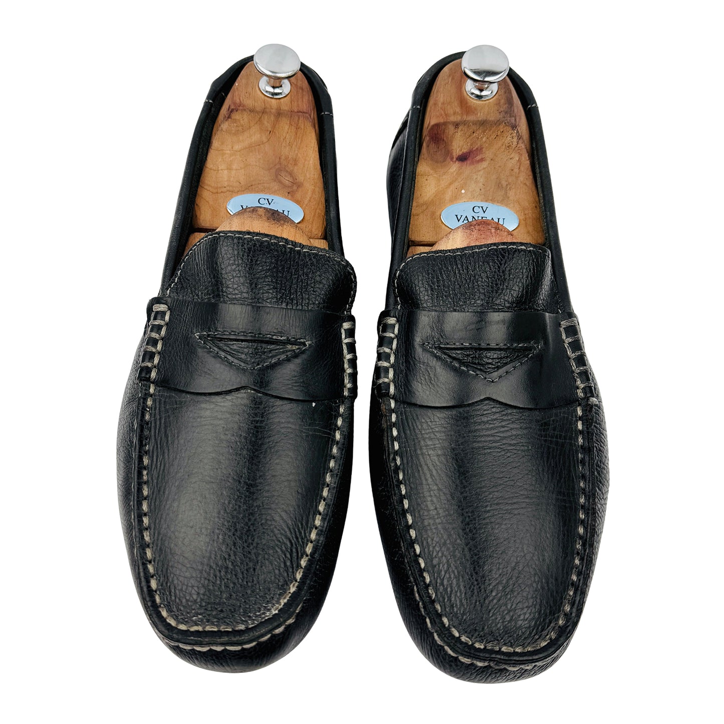 GH Bass & Co Bass Monte Black Leather Loafers (Size 44/44.5)
