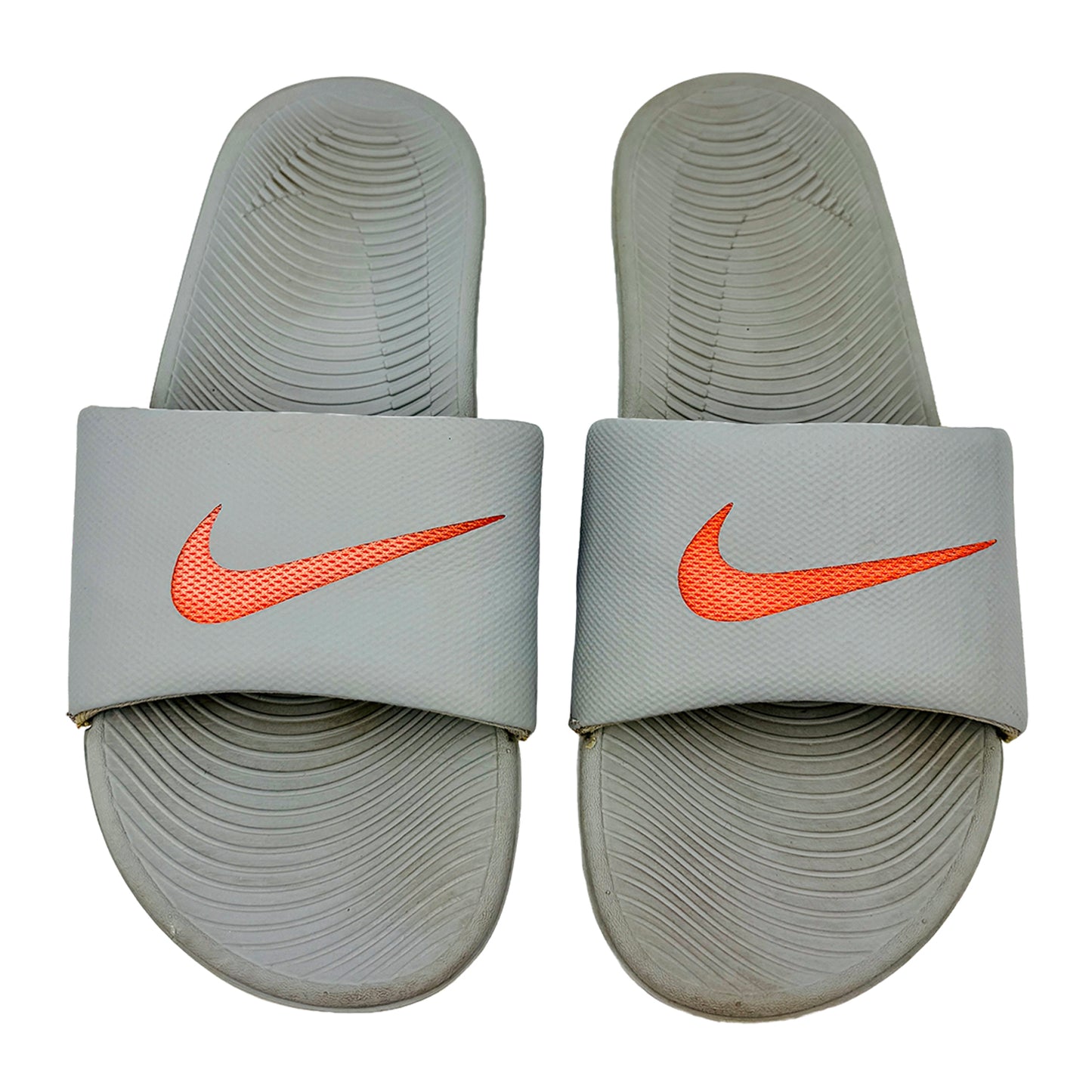 Front image of Nike Gray Kawa Slides (Size 41/42)