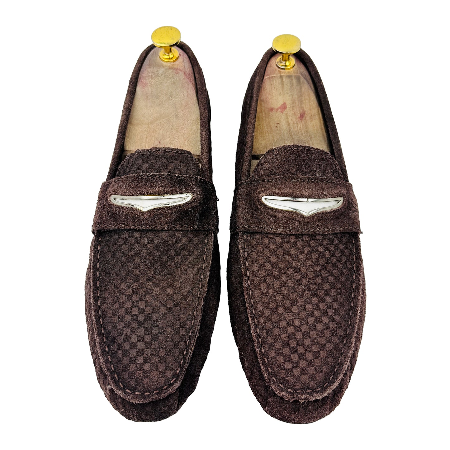 Louis Vuitton Men's Brown Suede Loafers (Size 41.5/42)