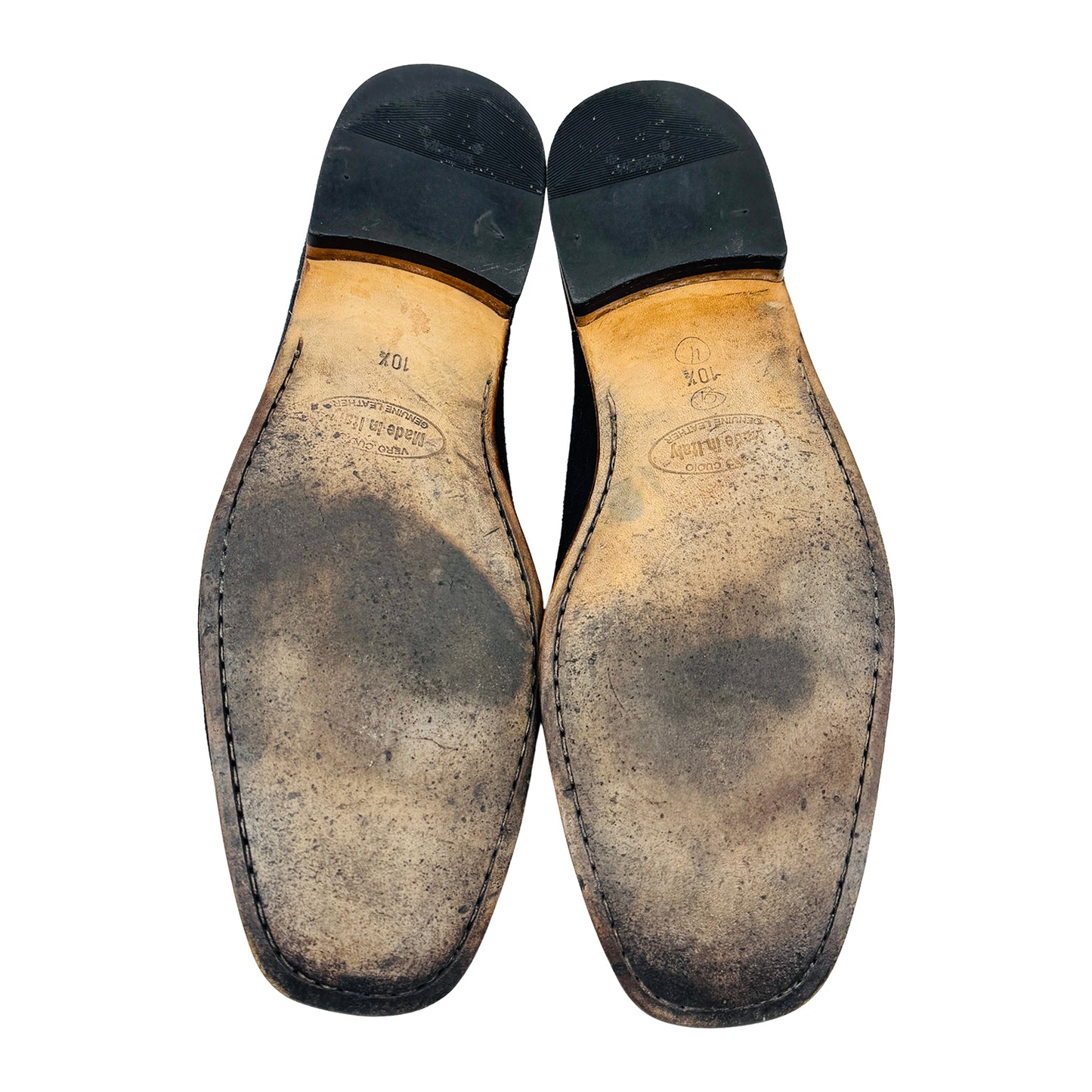 John White Men's Navy Suede Loafers (Size 44.5/45)