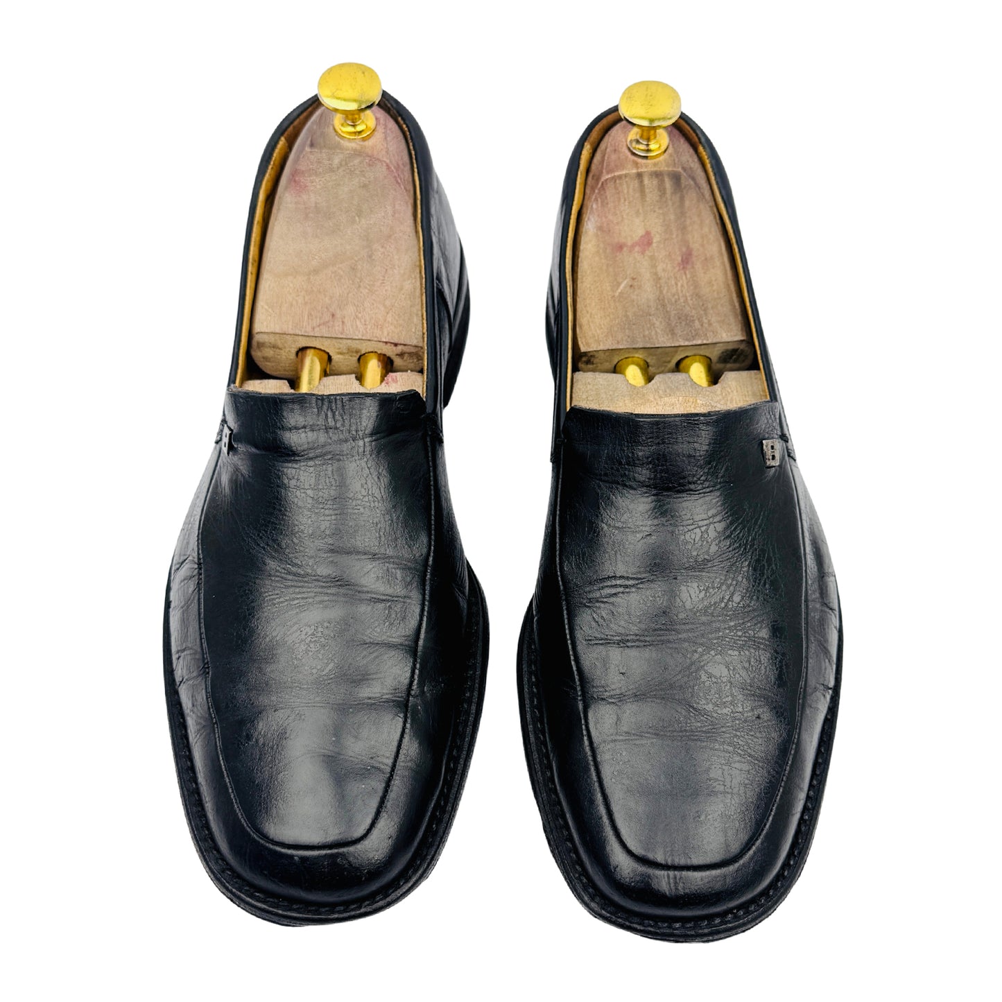 Bally Men's Black Leather Loafers (Size 42.5/43)