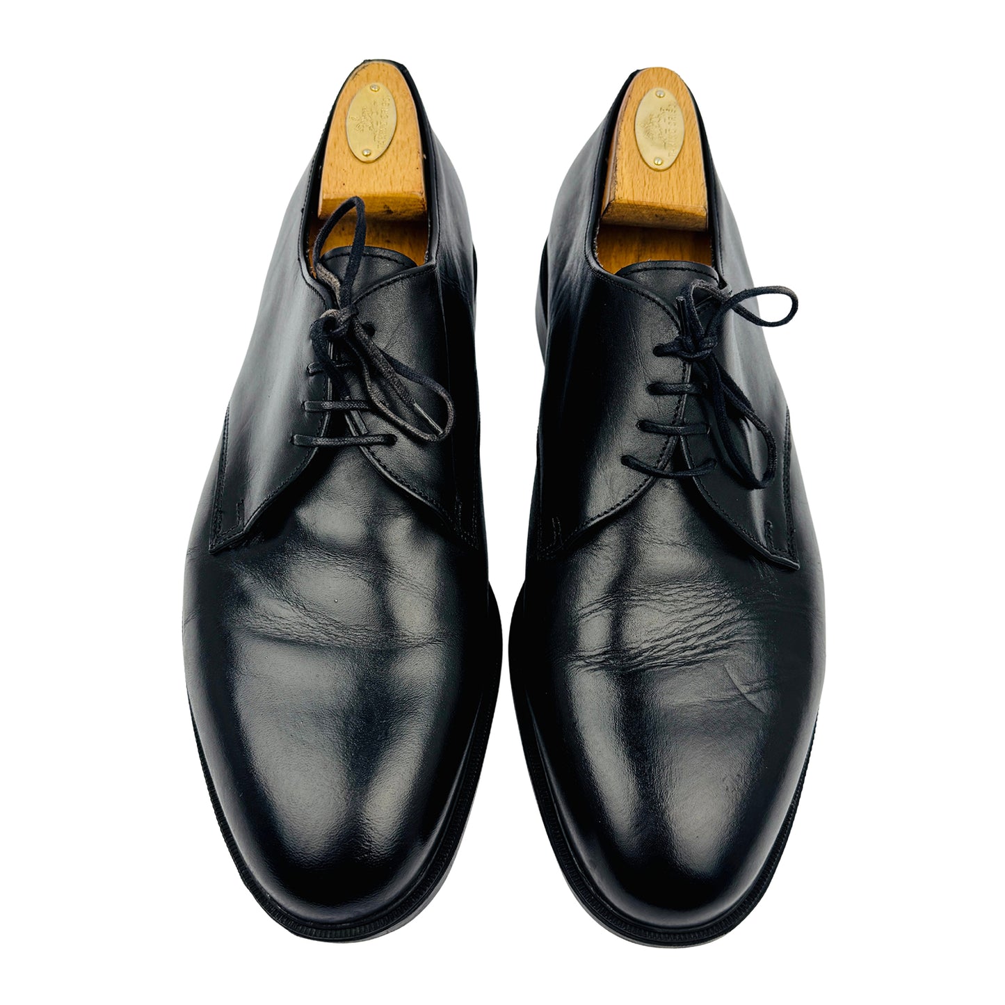 Bally Men's Vintage Black Leather Dress Shoes (Size 43/43.5)