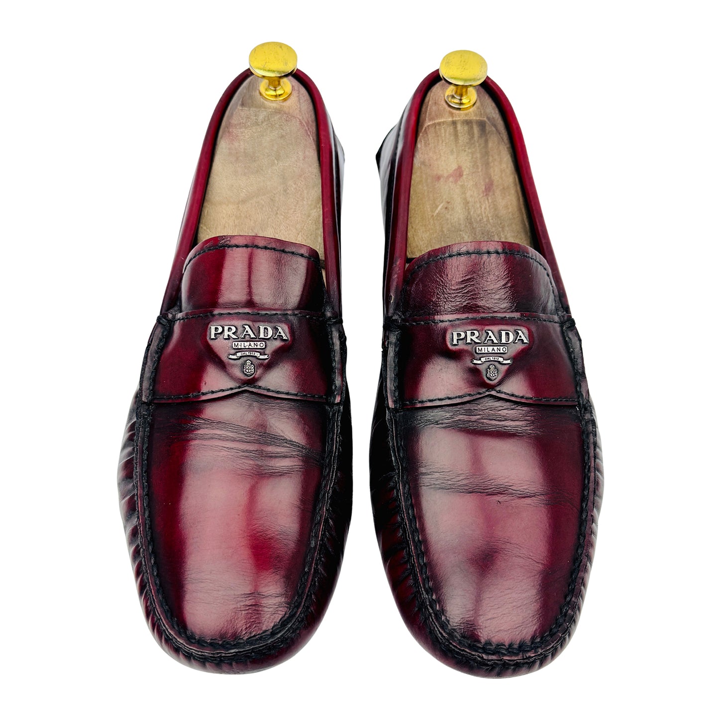 Prada Men's Leather Slip on Loafers (Size 42/42.5) - 2D 2170