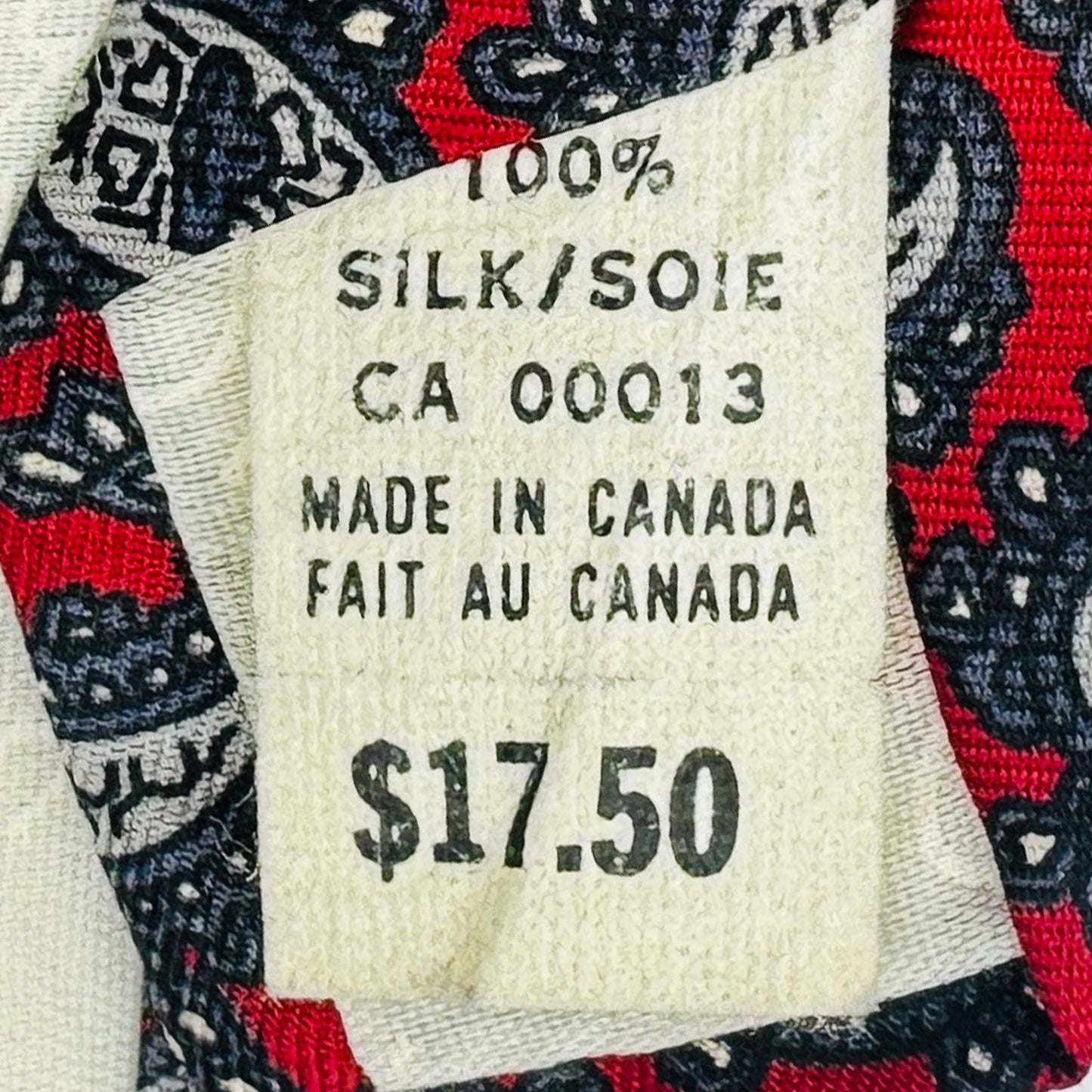 Christian Dior Red 'Paisley Pattern' Silk Tie (Size Regular)