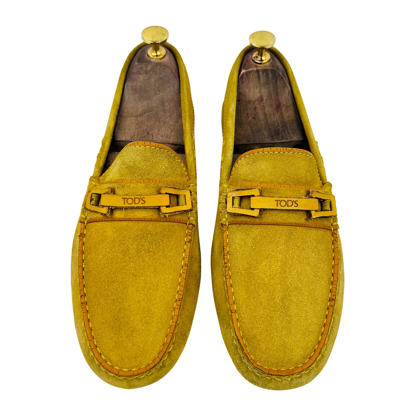 Tod's Mustard Suede Gommino Driving Loafers (Size 42)