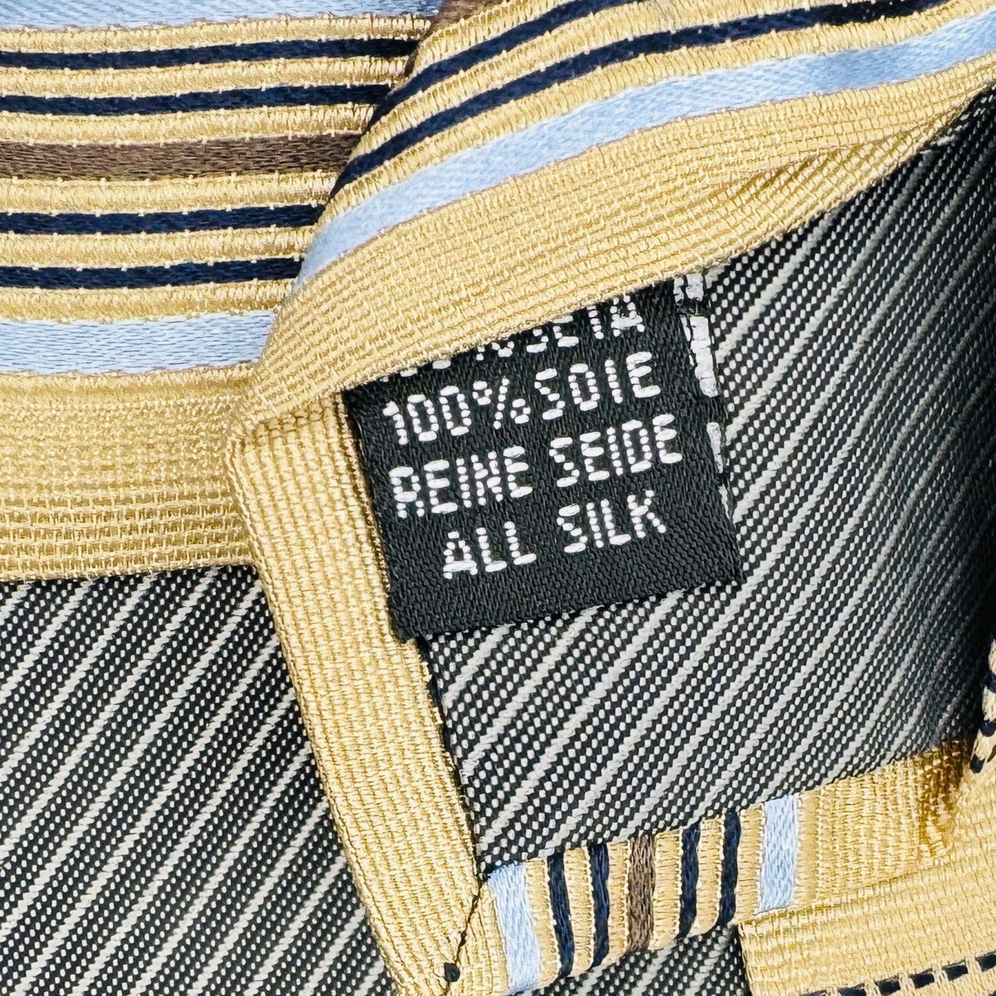 Giorgio Redaelli Beige 'Diagonal Stripes' Tie (Size Regular)