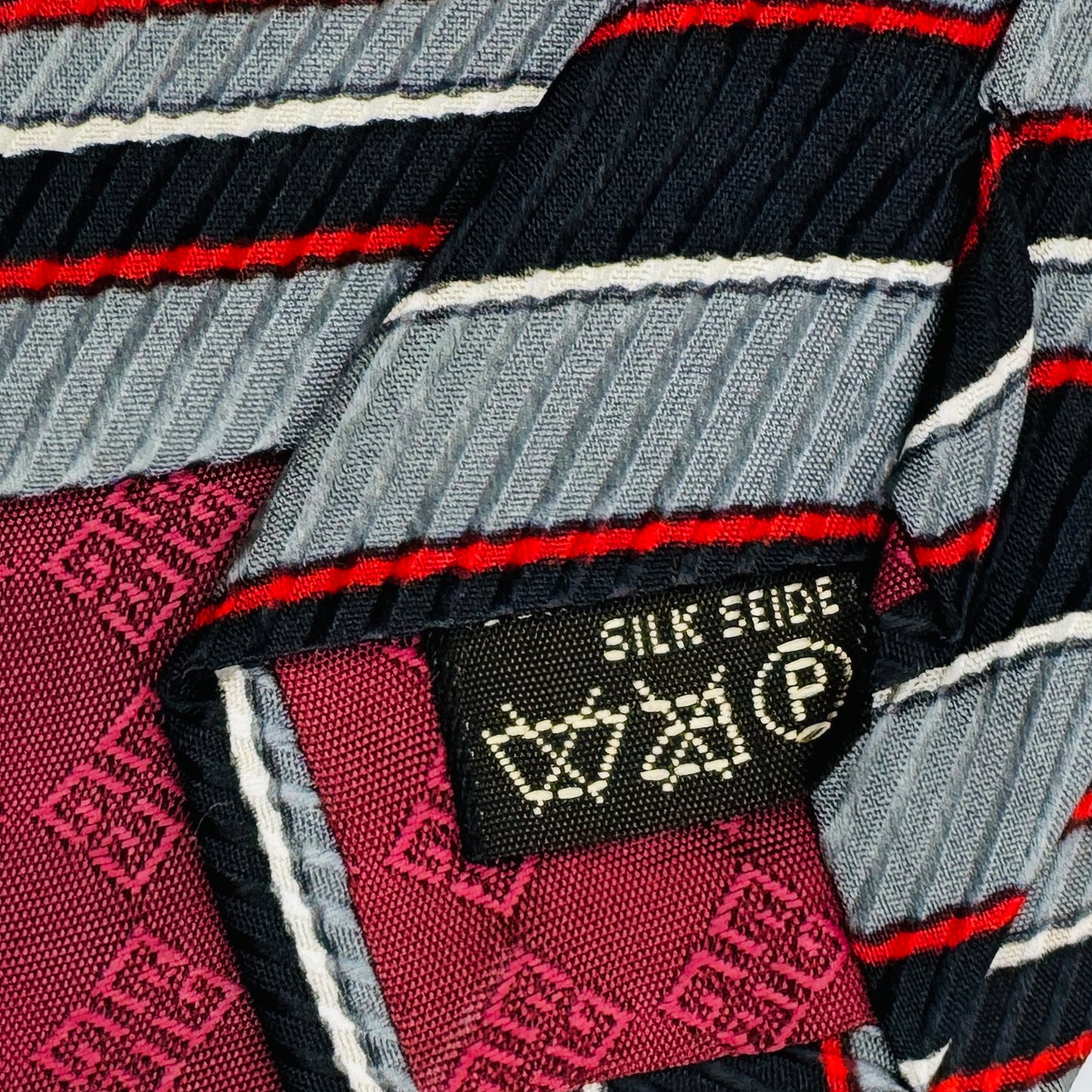 Givenchy Grey 'Diagonal Stripes' Tie (Size Regular)