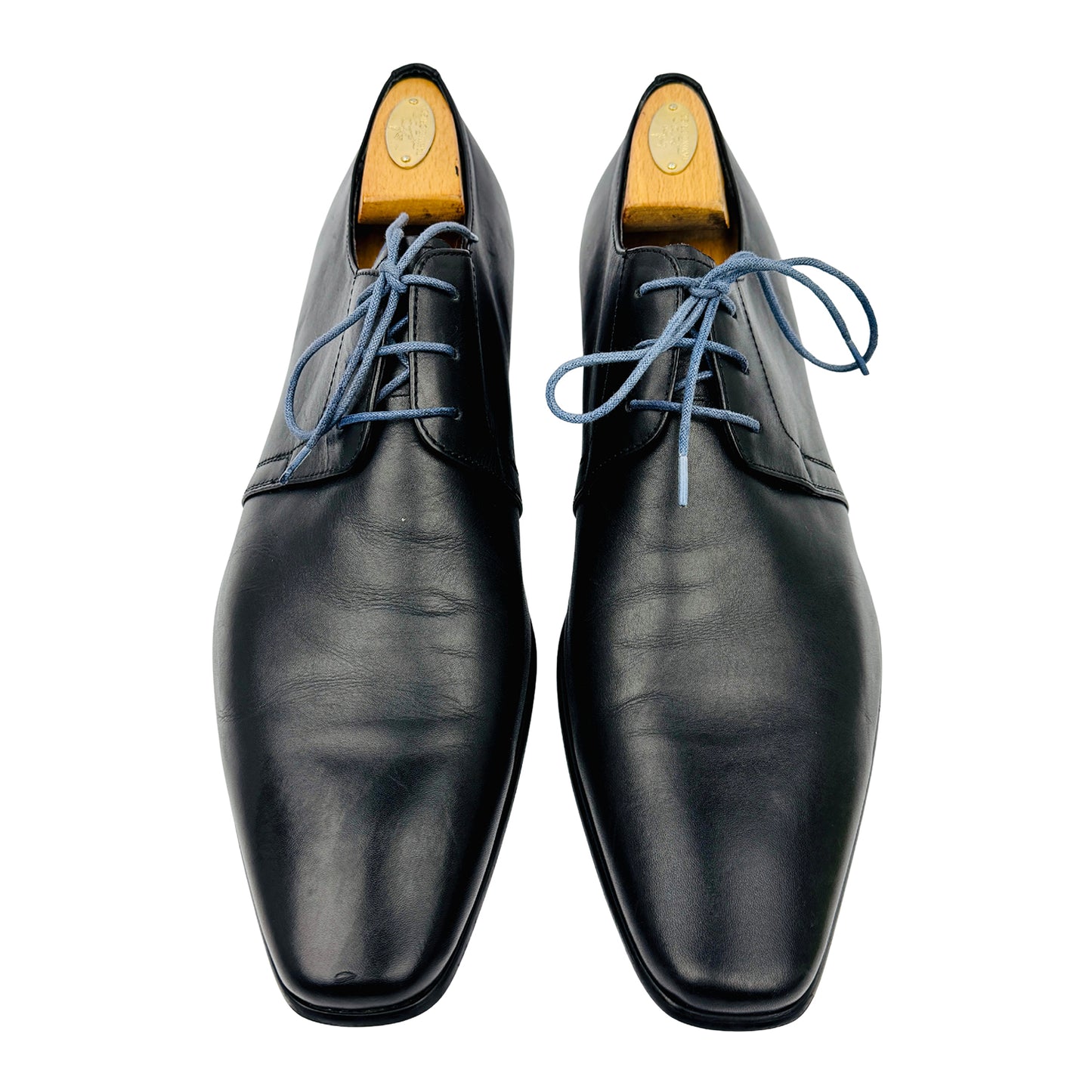 Belmondo Men's Black Derby Shoes (Size 44/44.5)