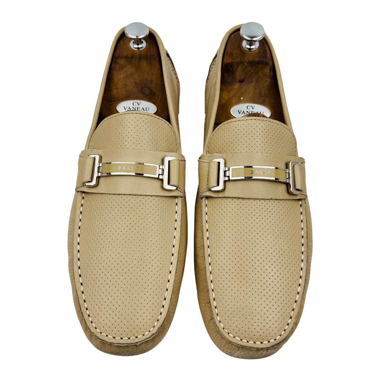 Bally Men's Beige Leather Italian Loafer (Size 44)