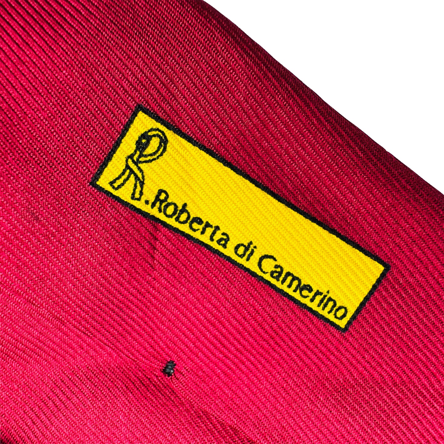 Roberta Di Camerino Red Embroidered Tie (Size Regular)