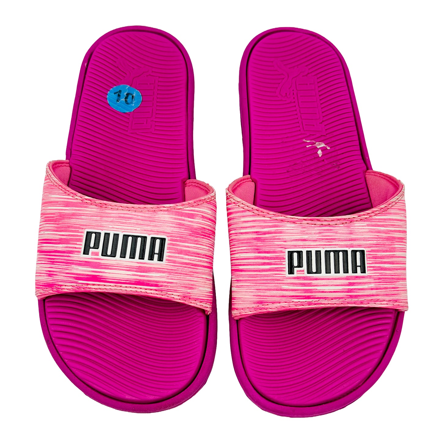 Front image of Puma Men's Purple Fashion Slides (Size 44/45)