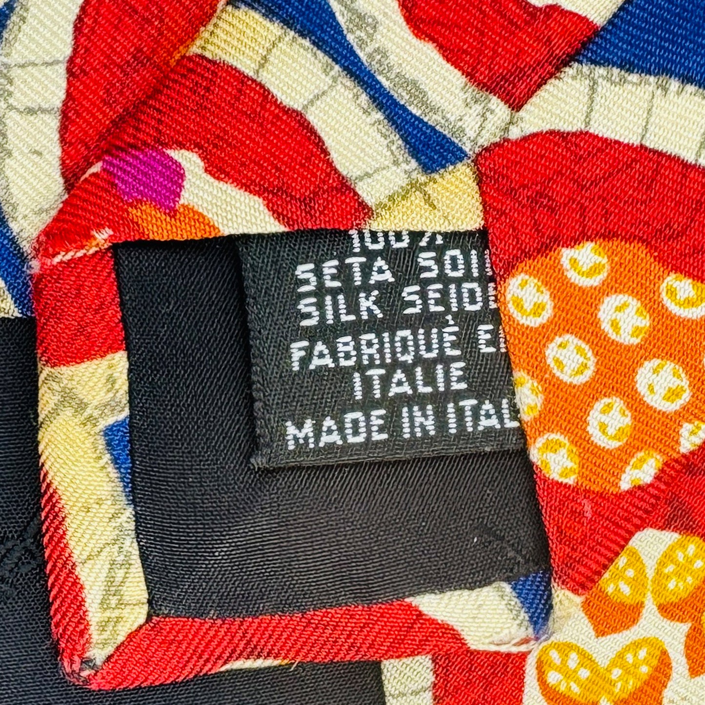 Yves Saint Laurent Red 'Circular Pattern' Tie (Size Regular)